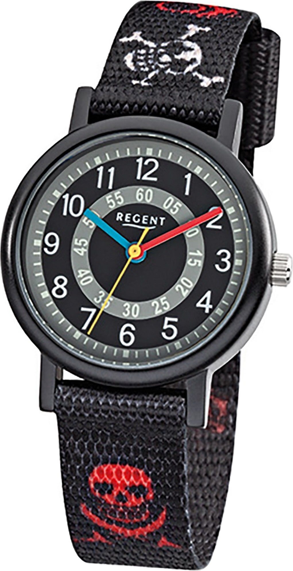 Regent Quarzuhr Regent Textil Kinder mit 29mm), Elegant Kinderuhr Gehäuse, klein Quarzuhr, F-950 Uhr rundes Textilarmband, (ca