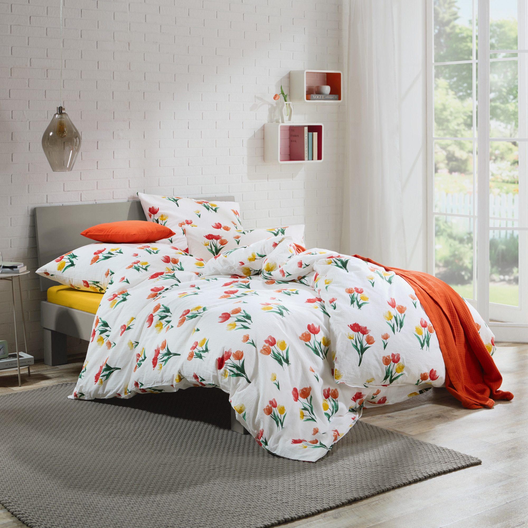 REDBEST Bettwäsche Bettwäsche, Seersucker, Blumen günstig online kaufen