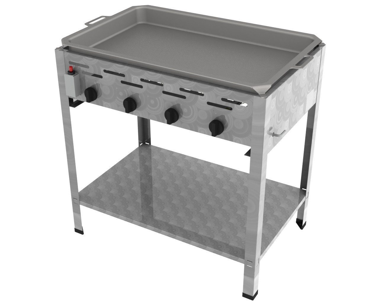ChattenGlut Gasgrill ChattenGlut Gastrobräter 14,7kW mit Pfanne, BxTxH: 810x530x800 cm