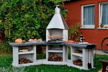 WELLFIRE Grillkamin Ardea, BxTxH: 188x73x192 cm