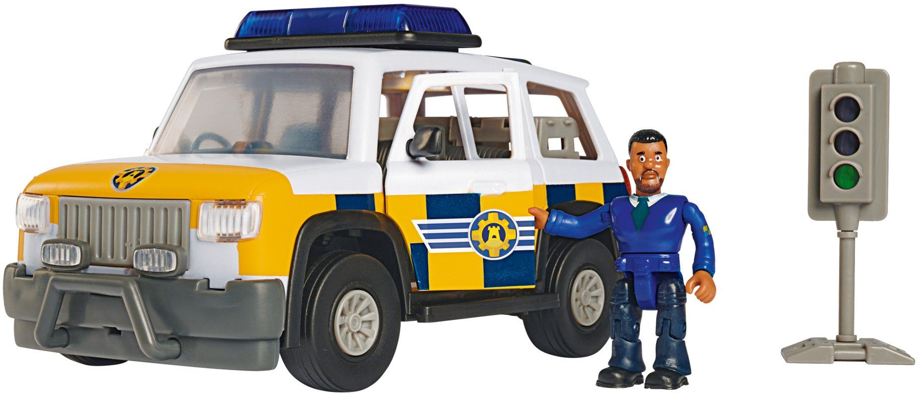 Image of Feuerwehrmann Sam Polizeiauto 4x4 mit Figur