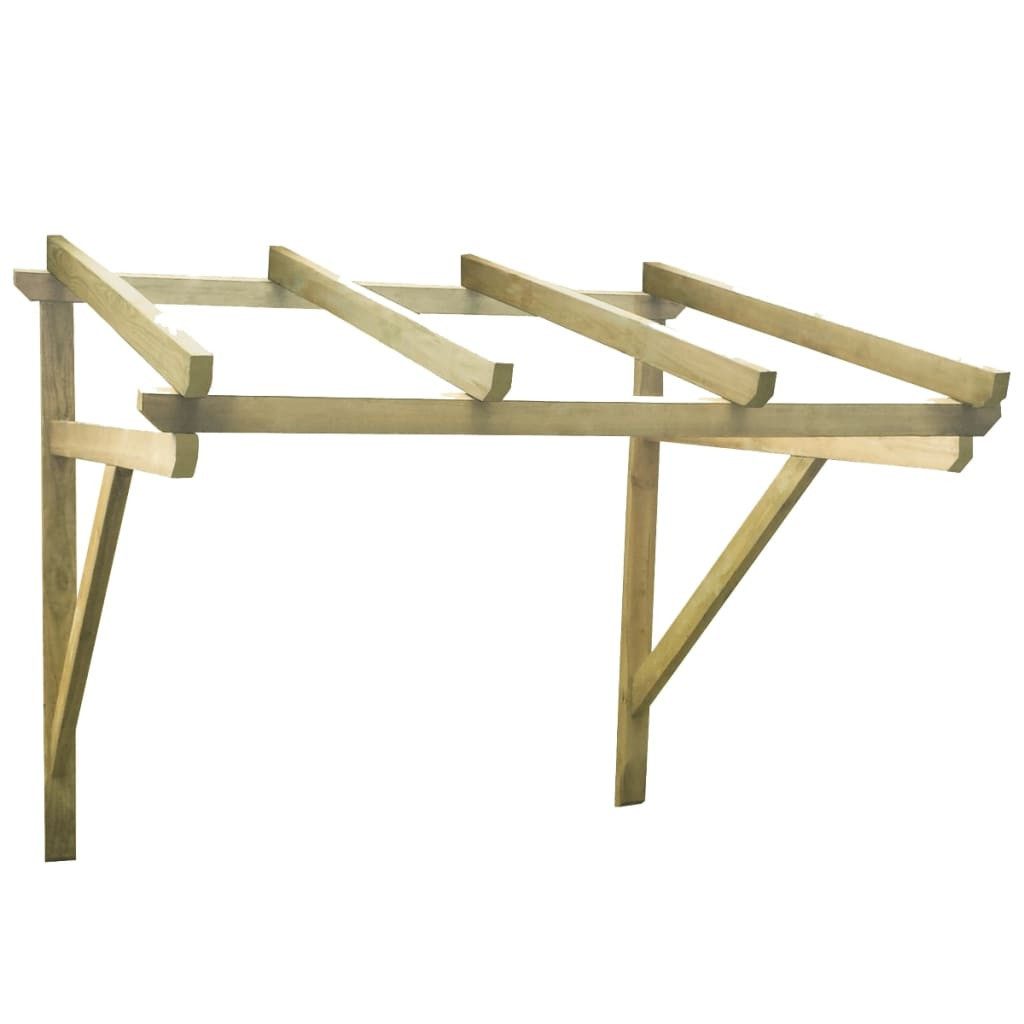 vidaXL Vordach 200 x 100 x 100 cm Türvordach 200x100x160 cm Kiefer Massivholz Holz Ba