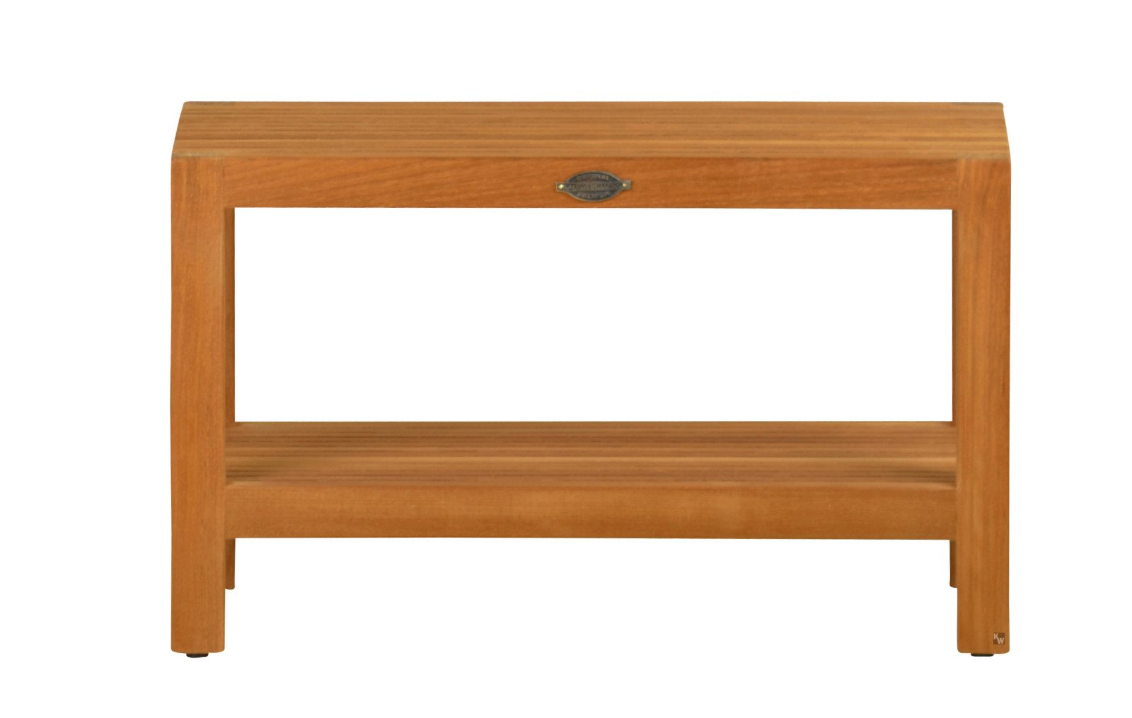 Kai Wiechmann Badregal Holz Regal Tito auch als Bad Sitzbank Massivholz Badezimmerregal, Premium Teakholz, Anti-Rutsch-Füße, pflegeleicht, schnelltrocknend