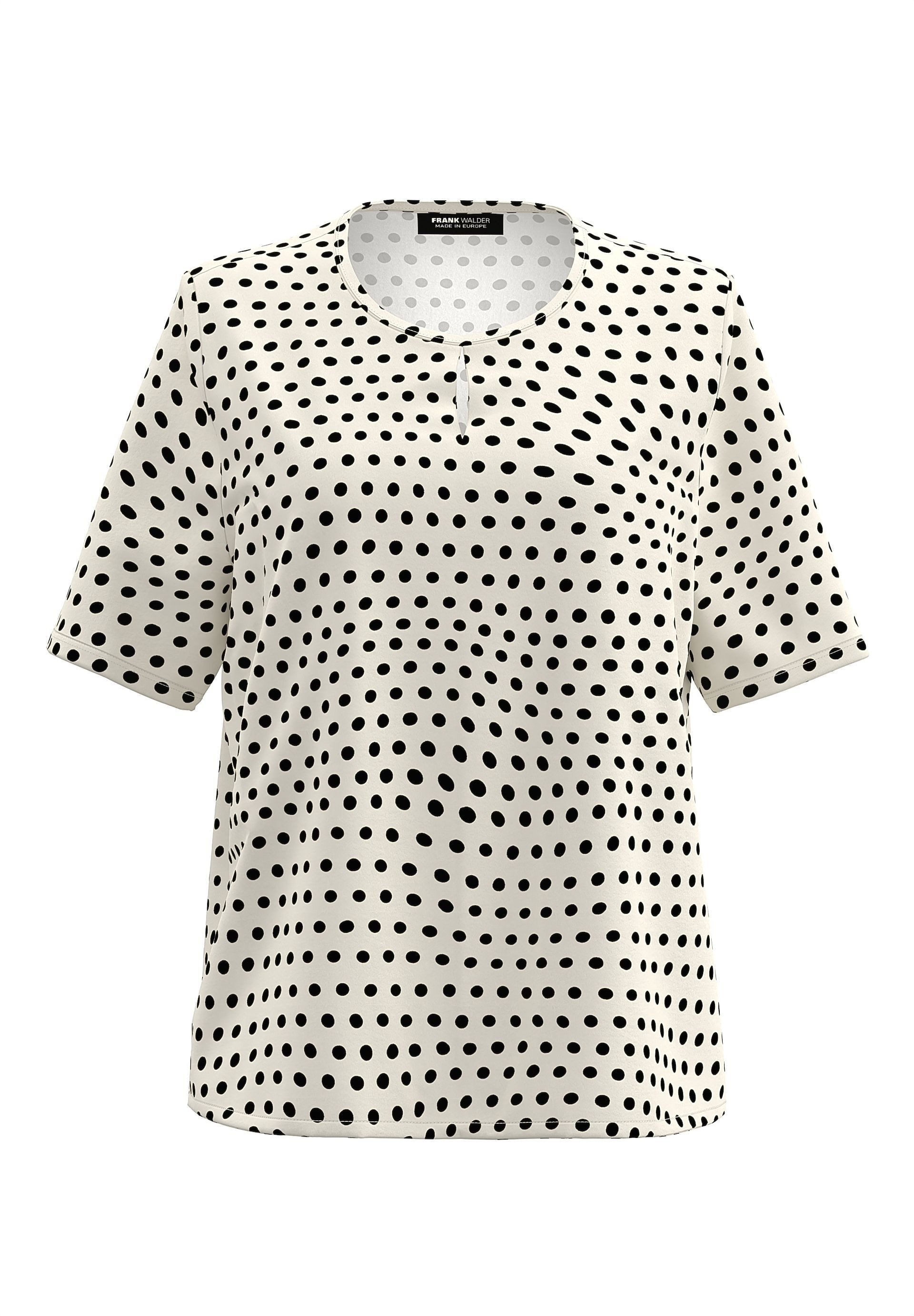 FRANK WALDER Blusenshirt schlitzdetail