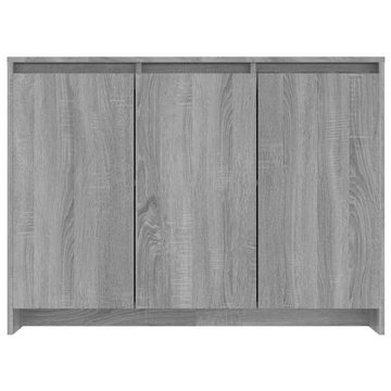 furnicato Sideboard Sonoma-Eiche Grau 102x33x75 cm Holzwerkstoff