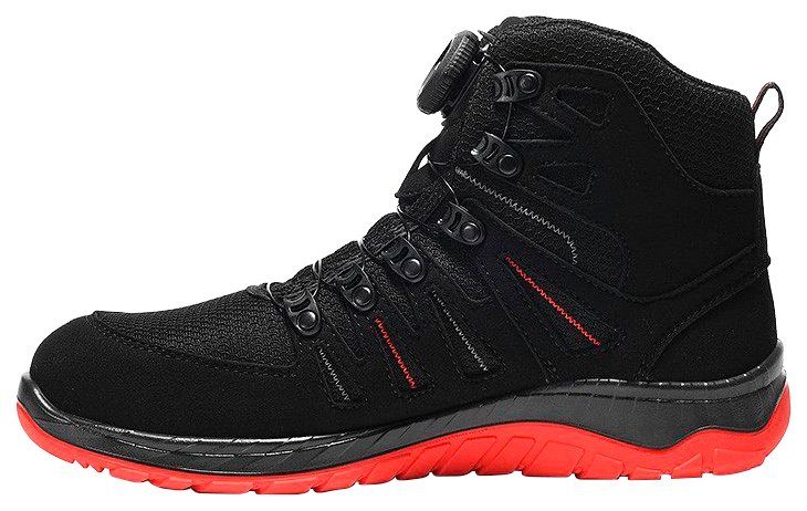 black-red S3 ESD BOA® Mid MADDOX Elten Sicherheitsstiefel