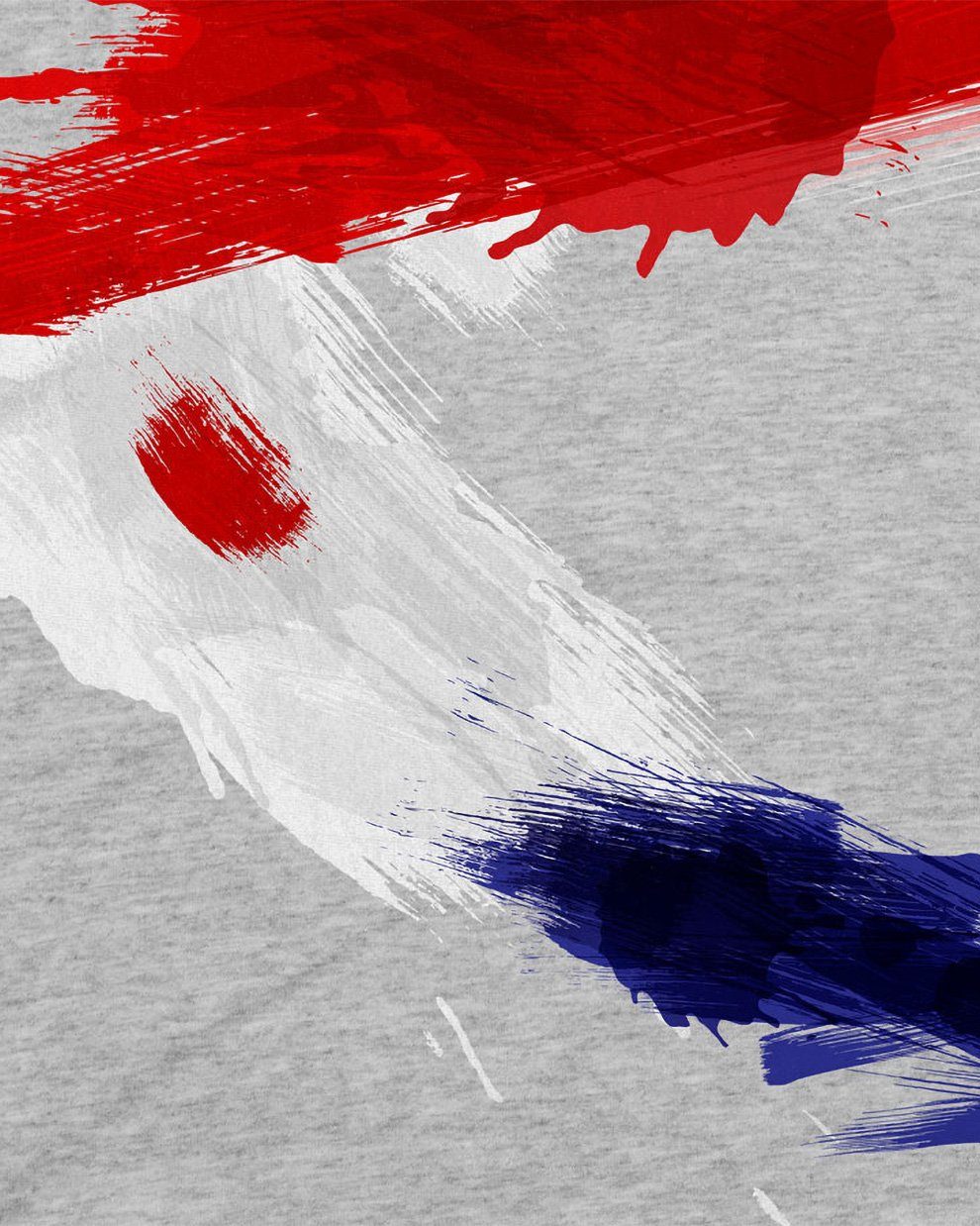 style3 Print-Shirt Herren Sport Kroatien Flagge Croatia T-Shirt meliert grau Fußball Fahne WM EM