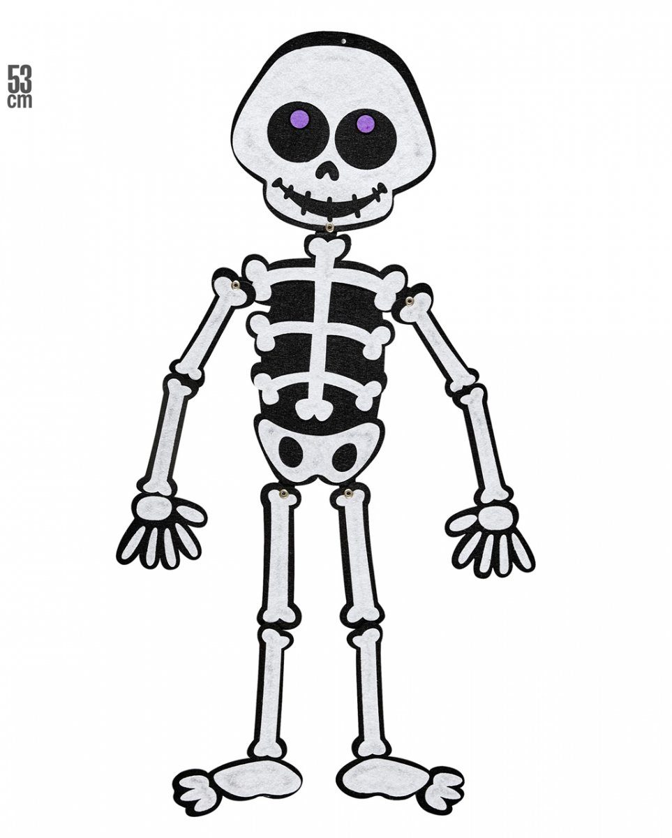 Horror-Shop Hängedekoration Halloween Skelett Deko für Kinder