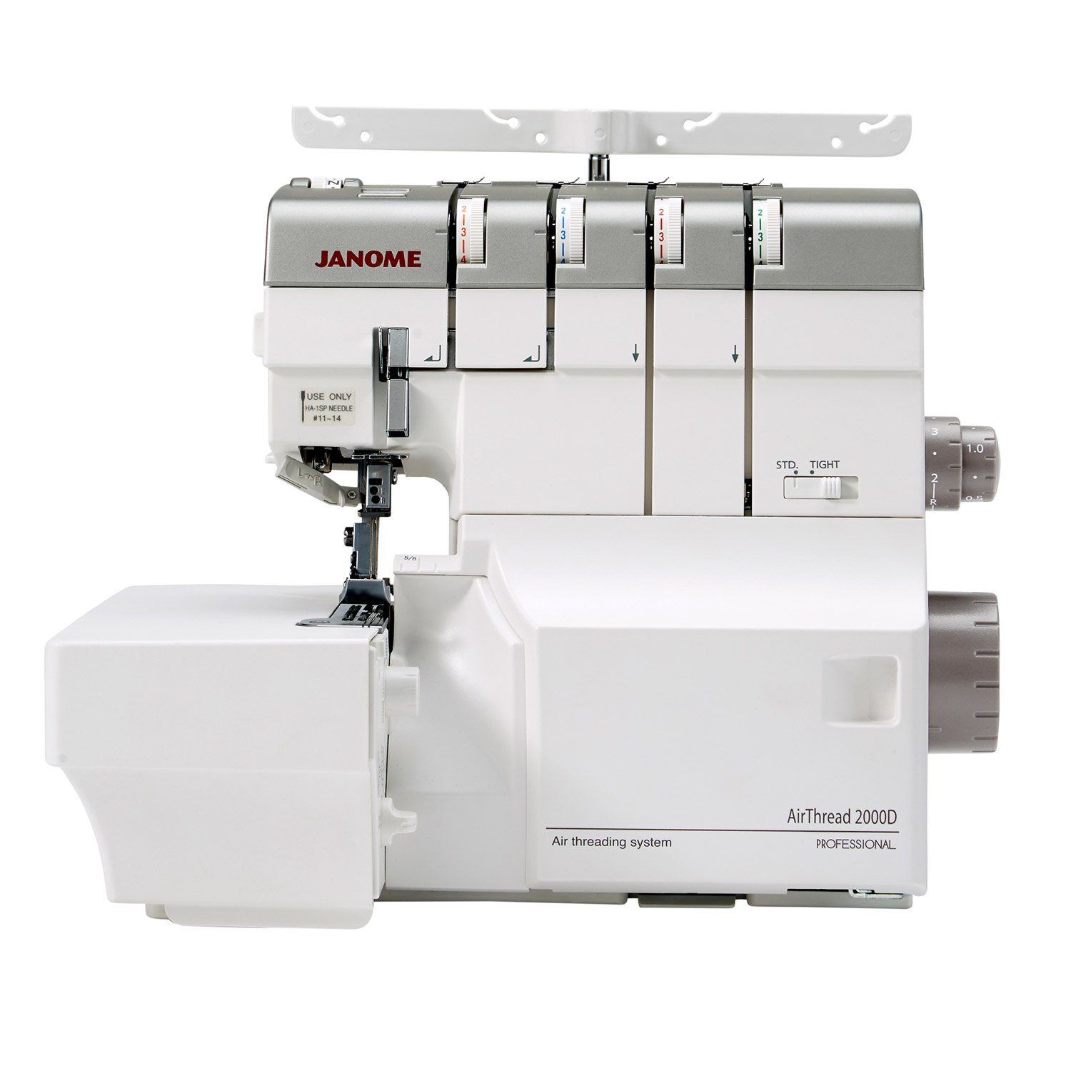 Janome Overlock-Nähmaschine JANOME AirThread 2000D PROFESSIONAL, Die  innovative Overlock mit Lufteinfädelung