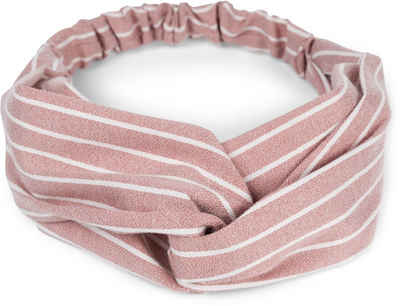 styleBREAKER Haarband, 1-tlg., Haarband mit Streifen Muster und Twist Knoten