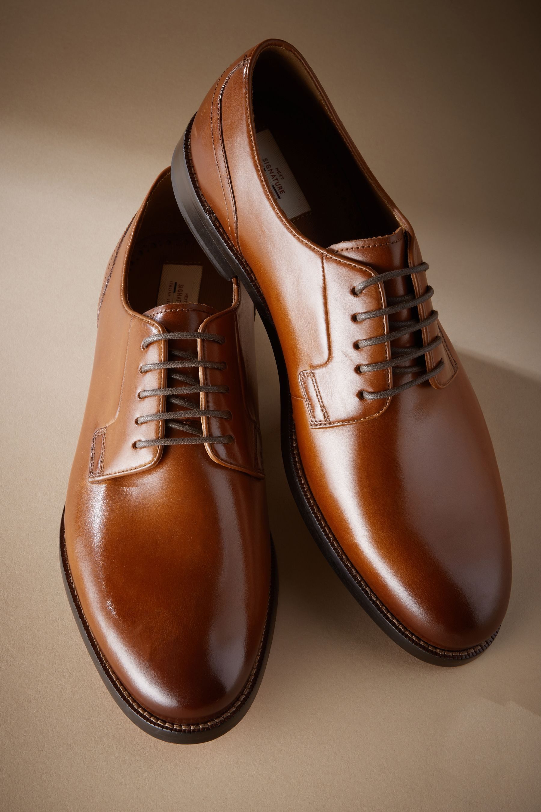 Next Signature Derby-Schuhe mit Ledersohle Schnürschuh (1-tlg)