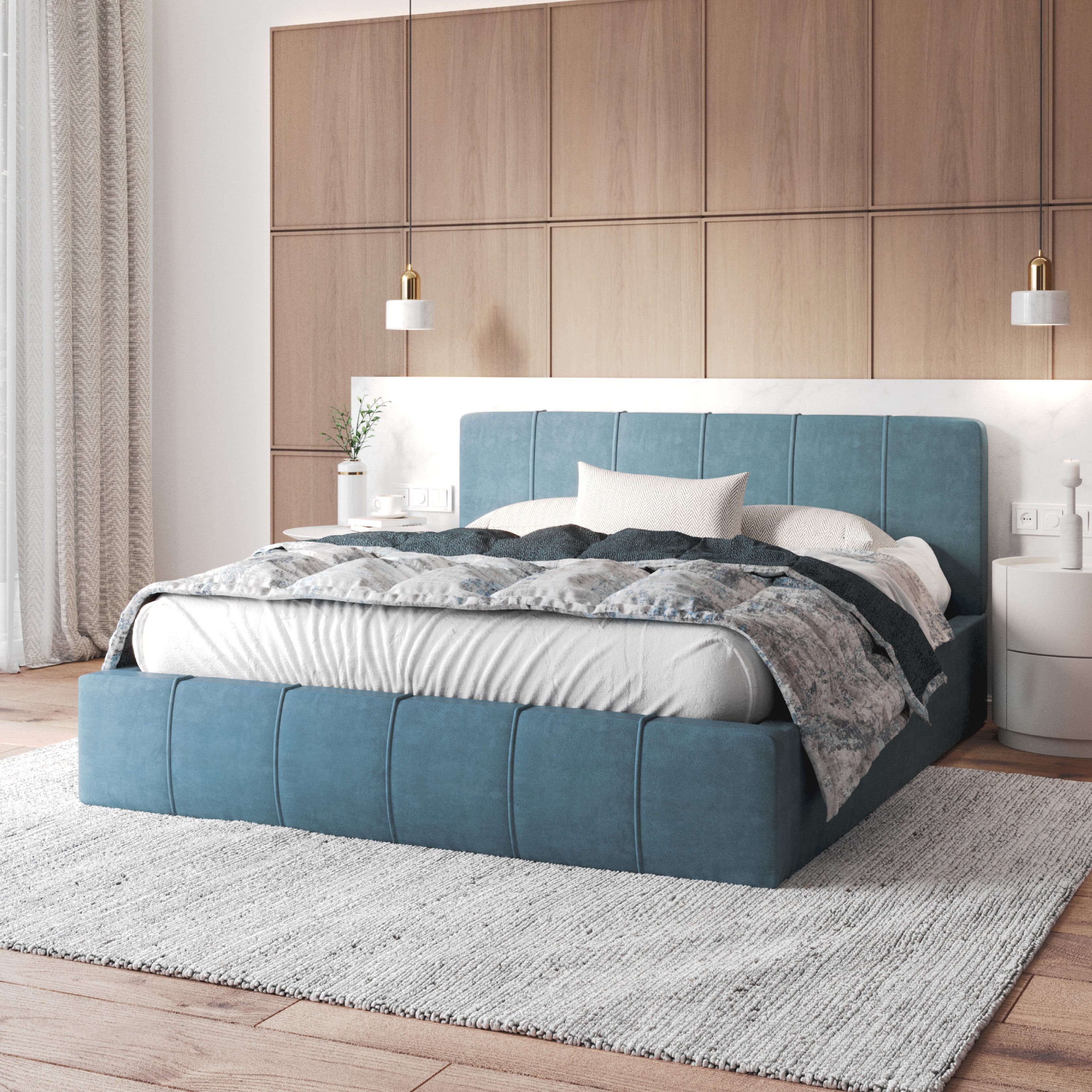 FDM Polsterbett FLORIDA Bettgestell 90x200, 120x200, günstig online kaufen