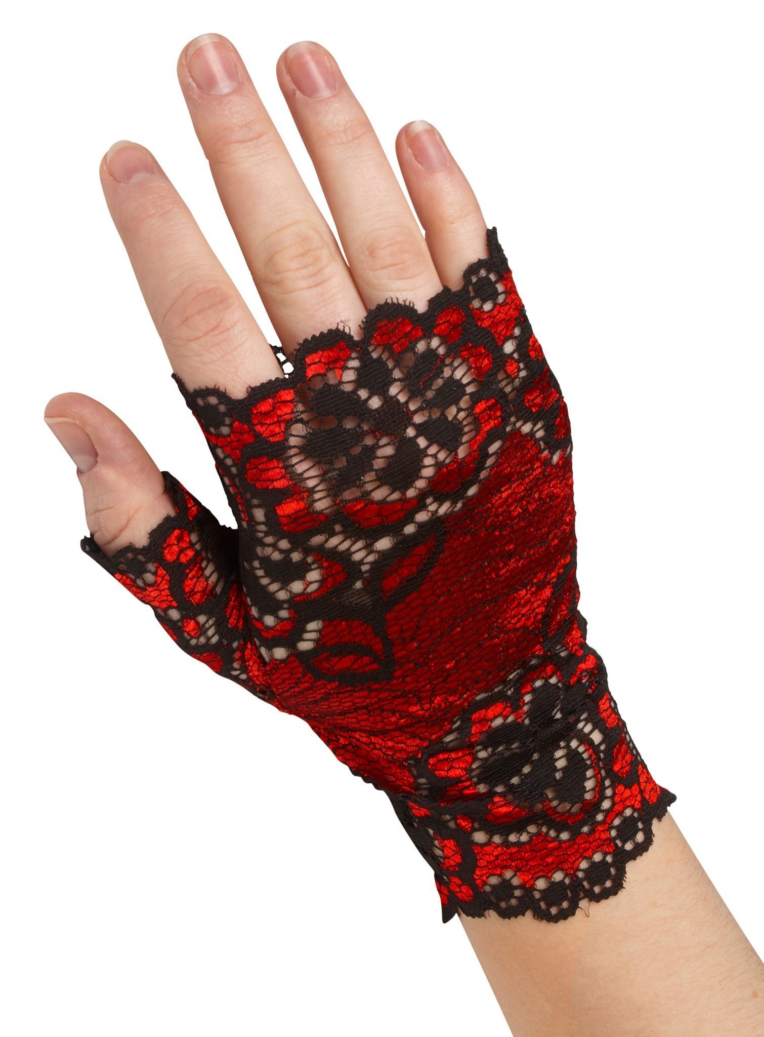 Metamorph Kostüm Fingerlose Spitzenhandschuhe, Feine Перчатки für viktorianische Kostüme, Steampunk und 20er