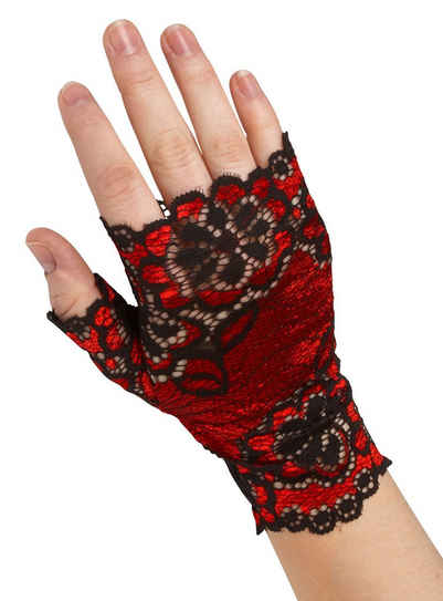 Metamorph Kostüm Fingerlose Spitzenhandschuhe, Feine Handschuhe für viktorianische Kostüme, Steampunk und 20er