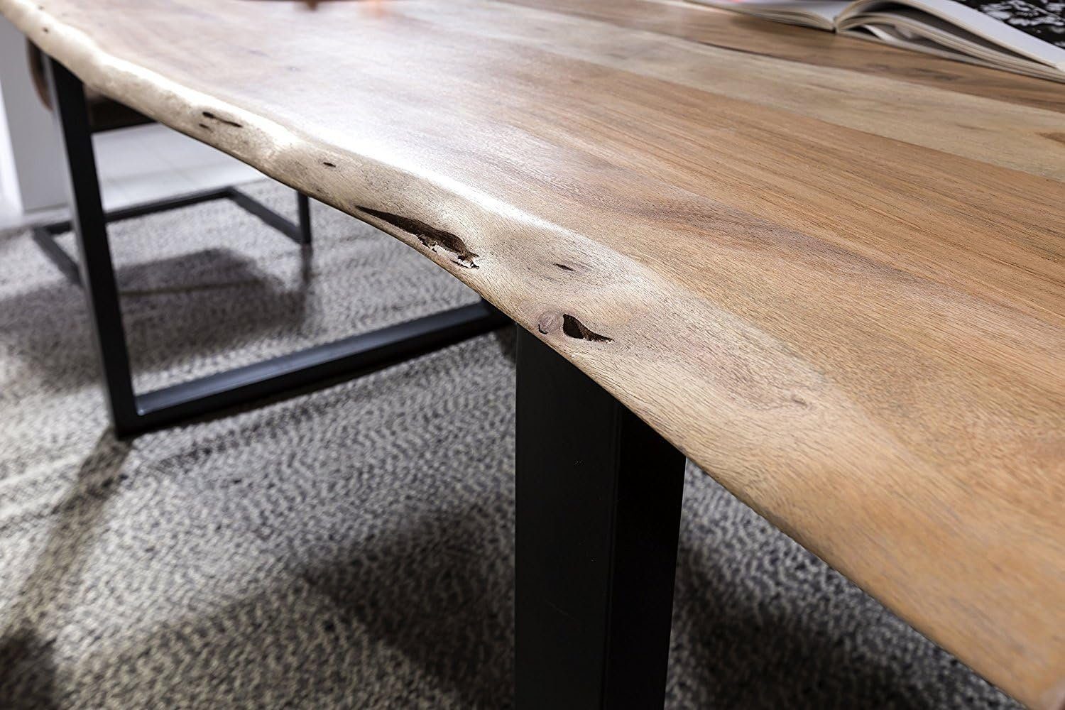 SAM® Essgruppe Quentus, Akazie massiv, mit natürlicher Baumkante und Stühlen, bis 3m