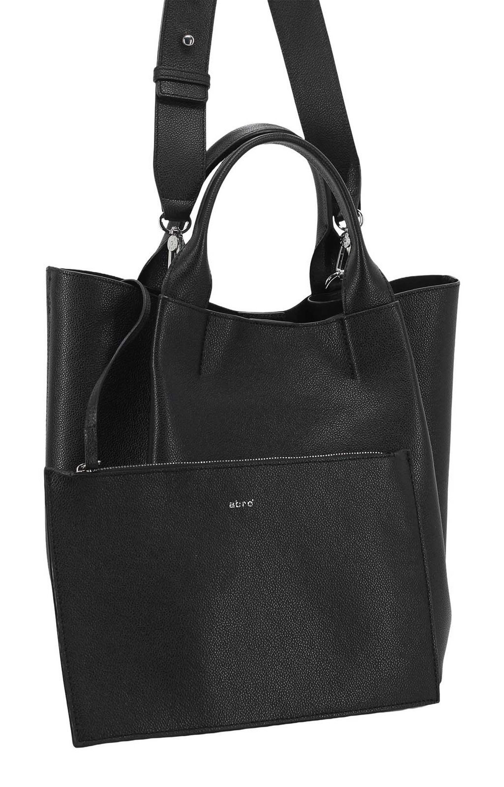 Abro Schultertasche Essential Сумки для покупок (Set, 2-tlg), aus echtem Leder