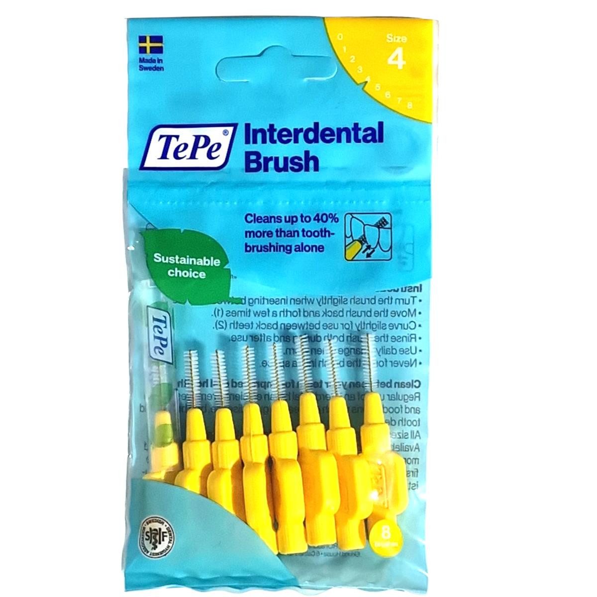 TePe Interdentalbürsten 3x8 TePe Original Interdentalbürsten - 0,7mm gelb