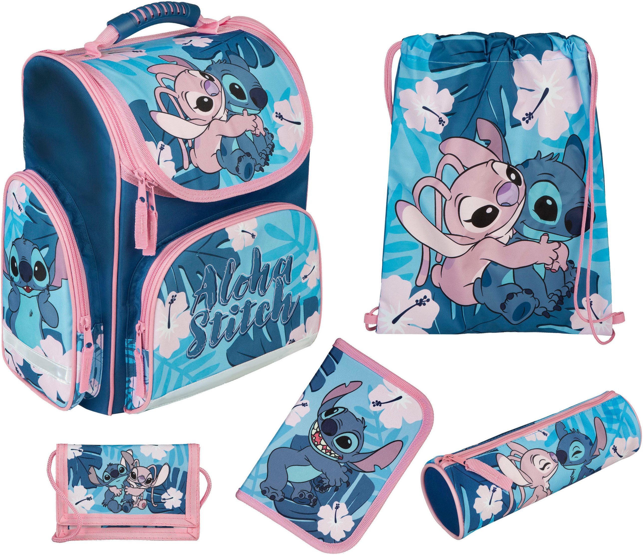UNDERCOVER Schulranzen Clou, Stitch (5-tlg)