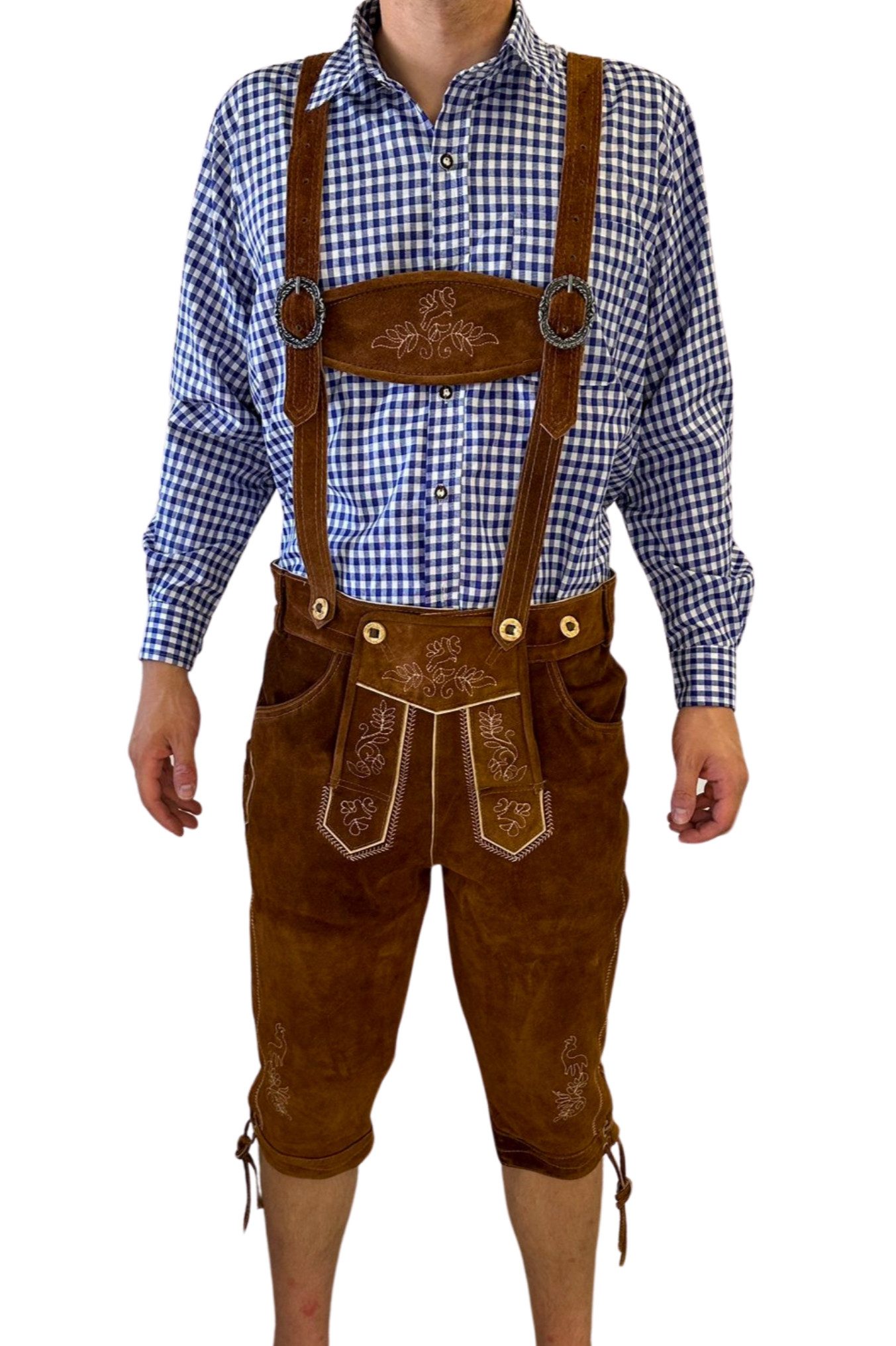 Dretaild Trachtenlederhose Premium Lederhose Herren Tracht günstig online kaufen