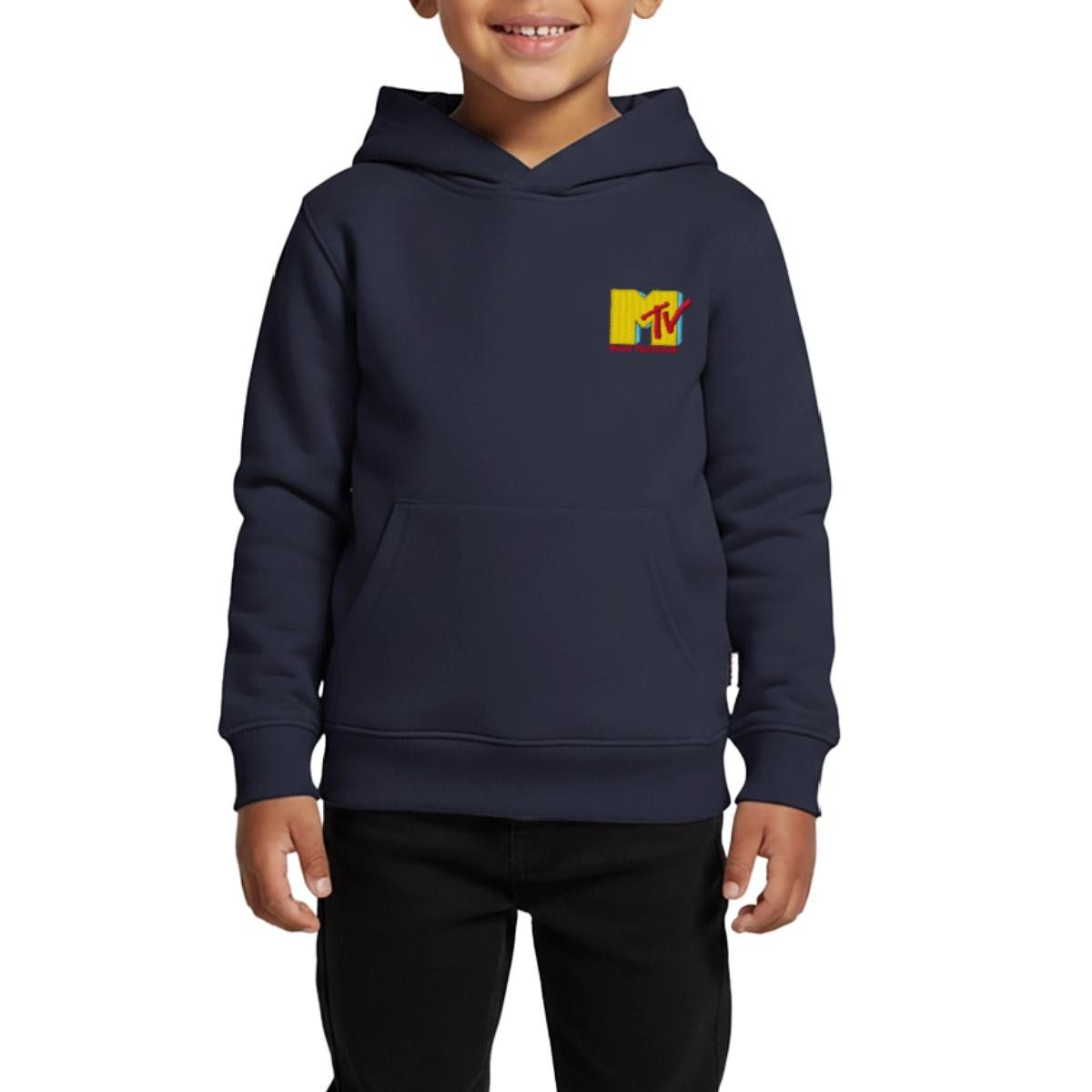 Hoodie MTV Logo Als Stick-Design Kinder Premium Hoodie