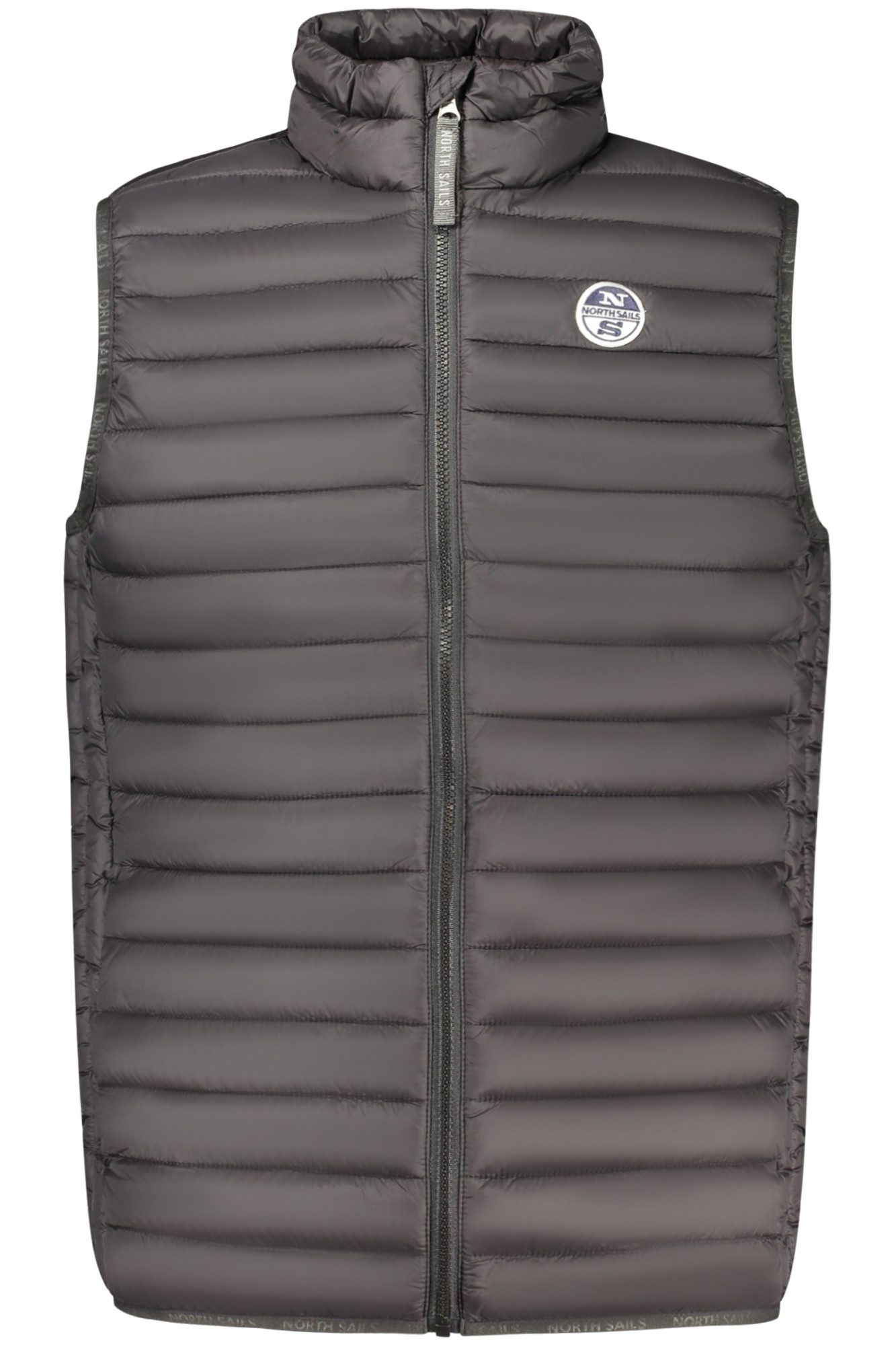 North Sails Outdoorjacke Leichte Herren Weste Schwarz mit Taschen & Logo Applikation