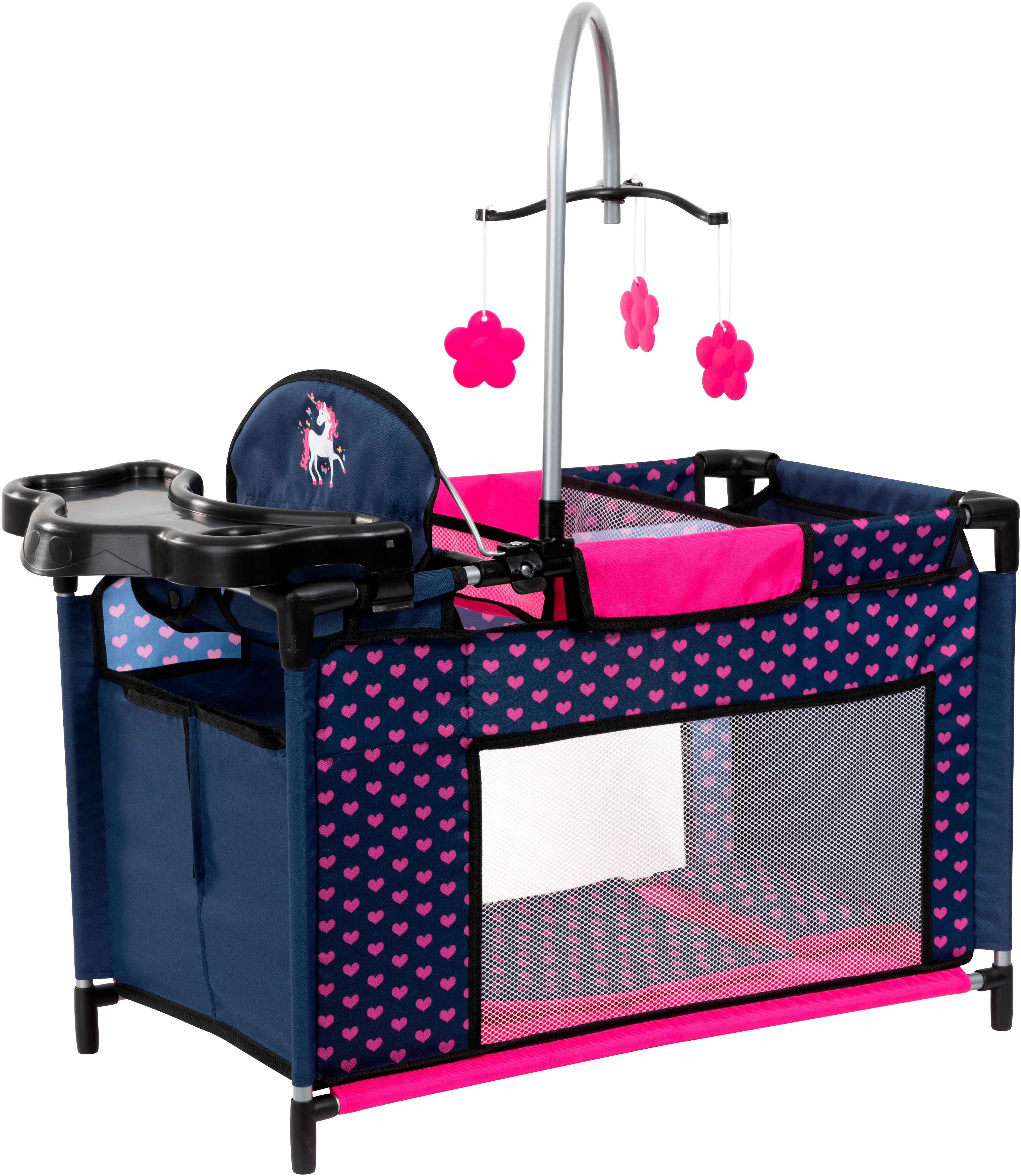 Bayer Puppenbett Multibett, mit integriertem Hochstuhl, Wickelablage und Mo günstig online kaufen