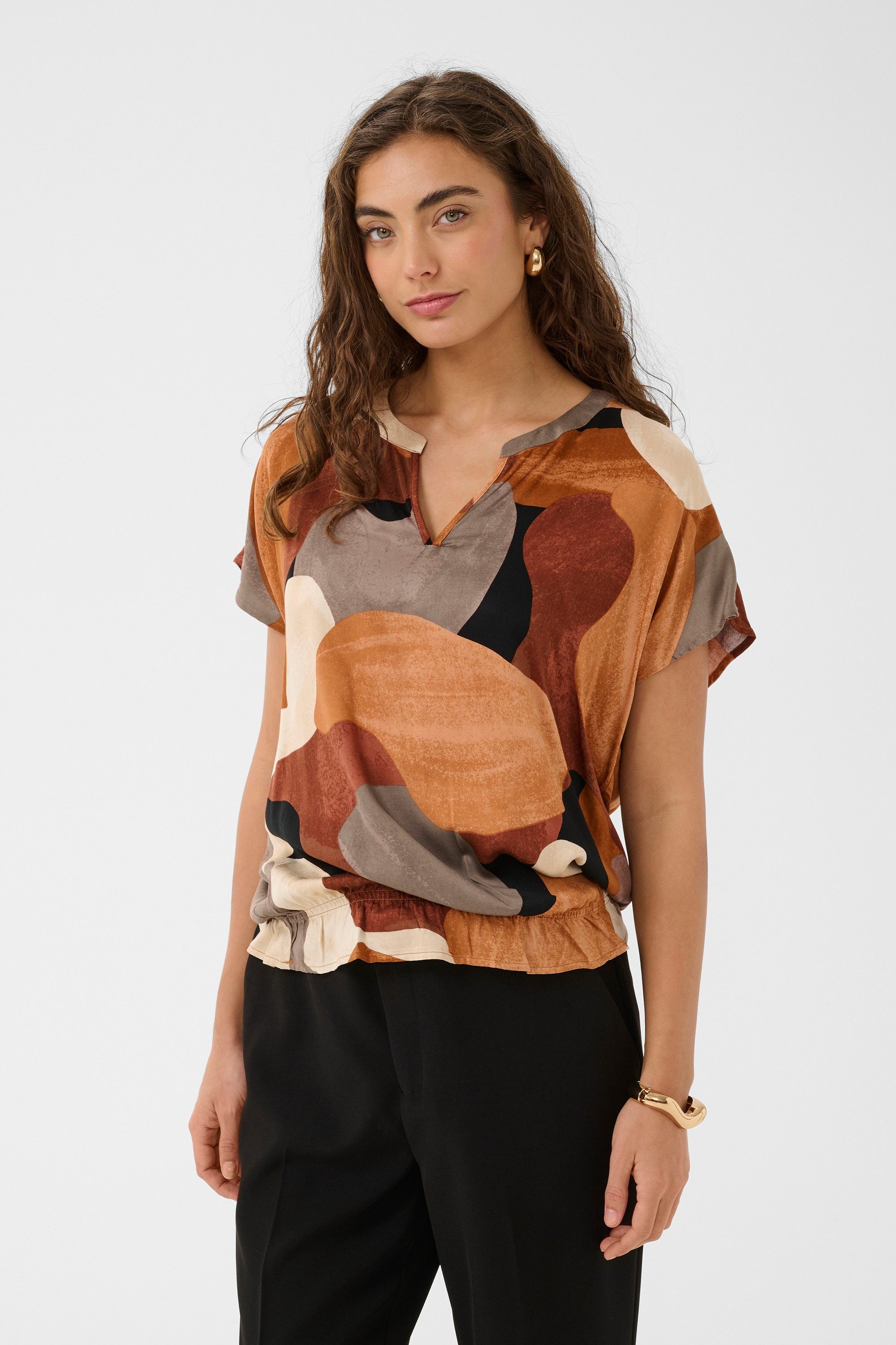 Culture Kurzarmbluse Kurzarm-Bluse CUdana