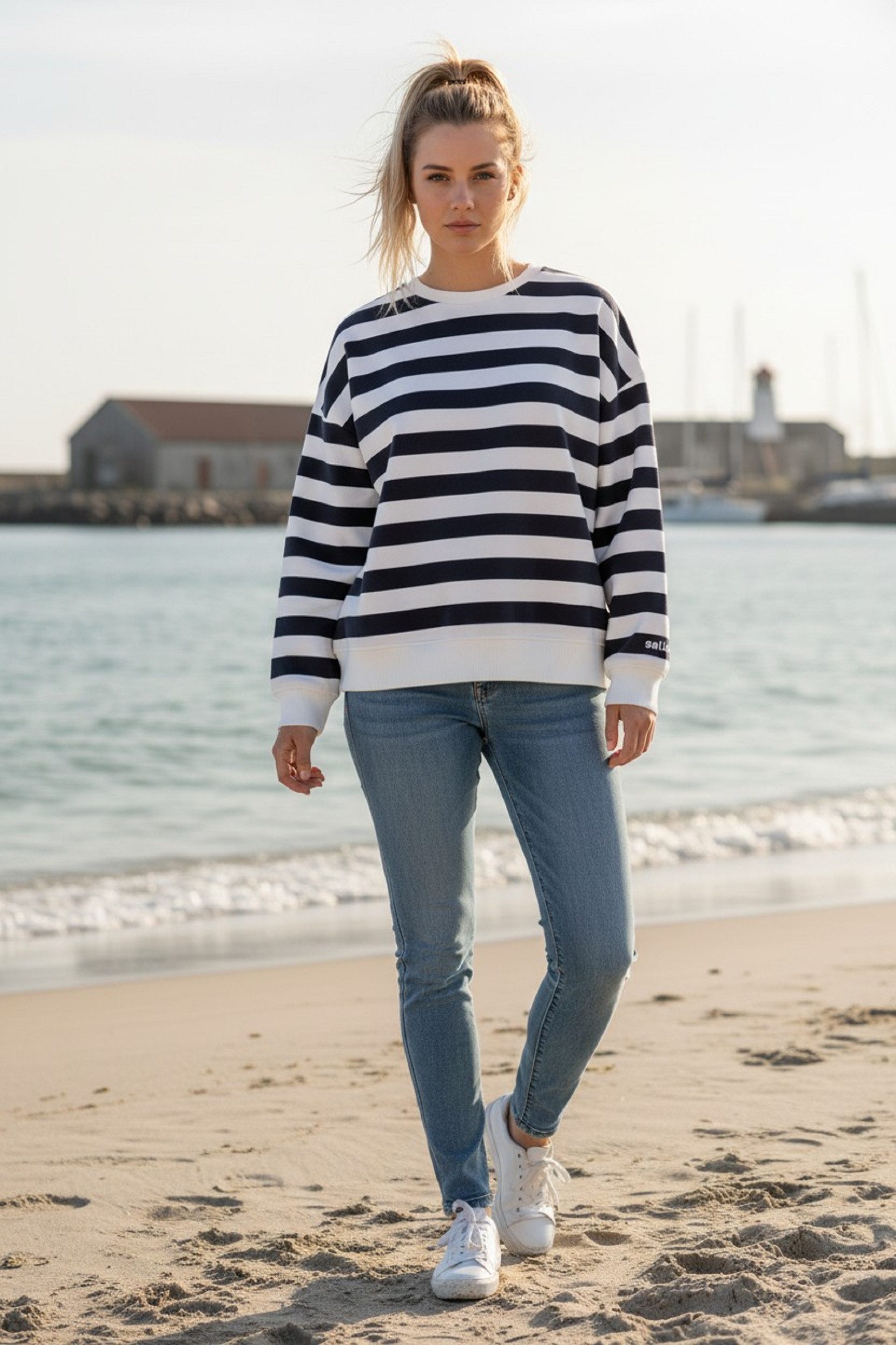salzhaut Longpullover ARFEN Damen Relaxed-Fit salzhaut – nordisch frisch, lässig und frech für jeden Tag!