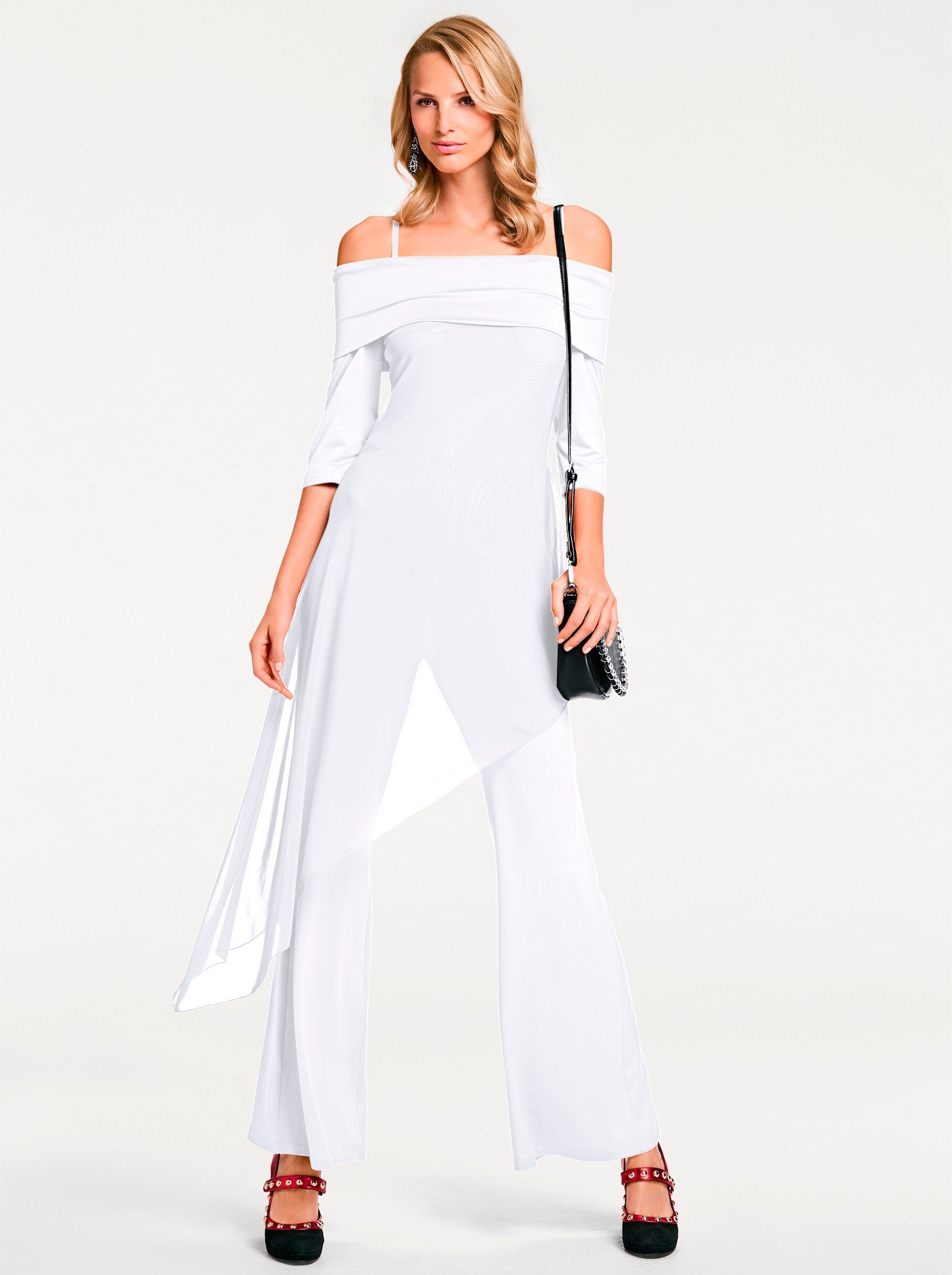 heine Jumpsuit Innenbeinlänge ca. 77 cm ecru