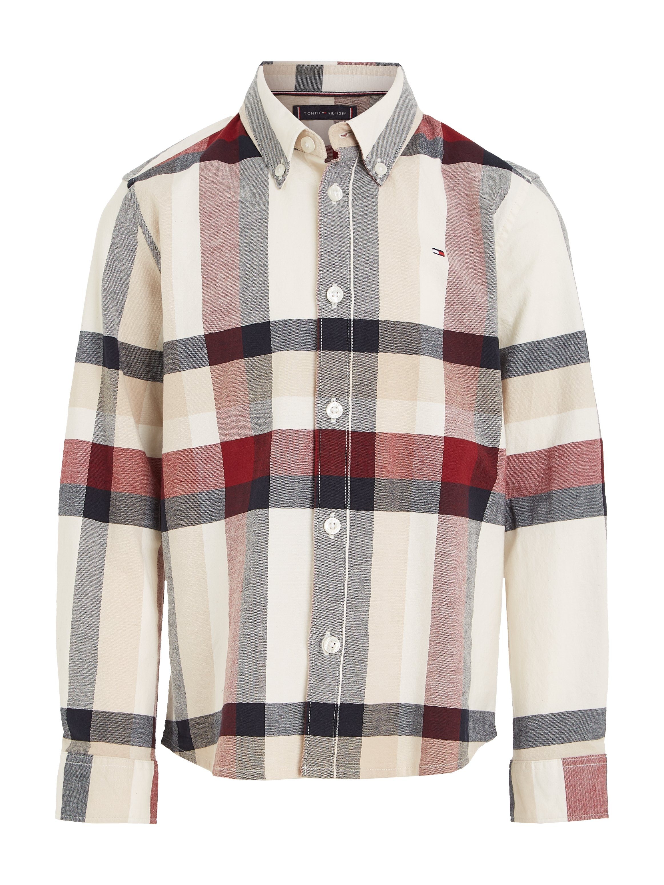 CHECK SHIRT Hilfiger Karodessin Tommy GLOBAL L/S STRIPE Langarmhemd im modischem