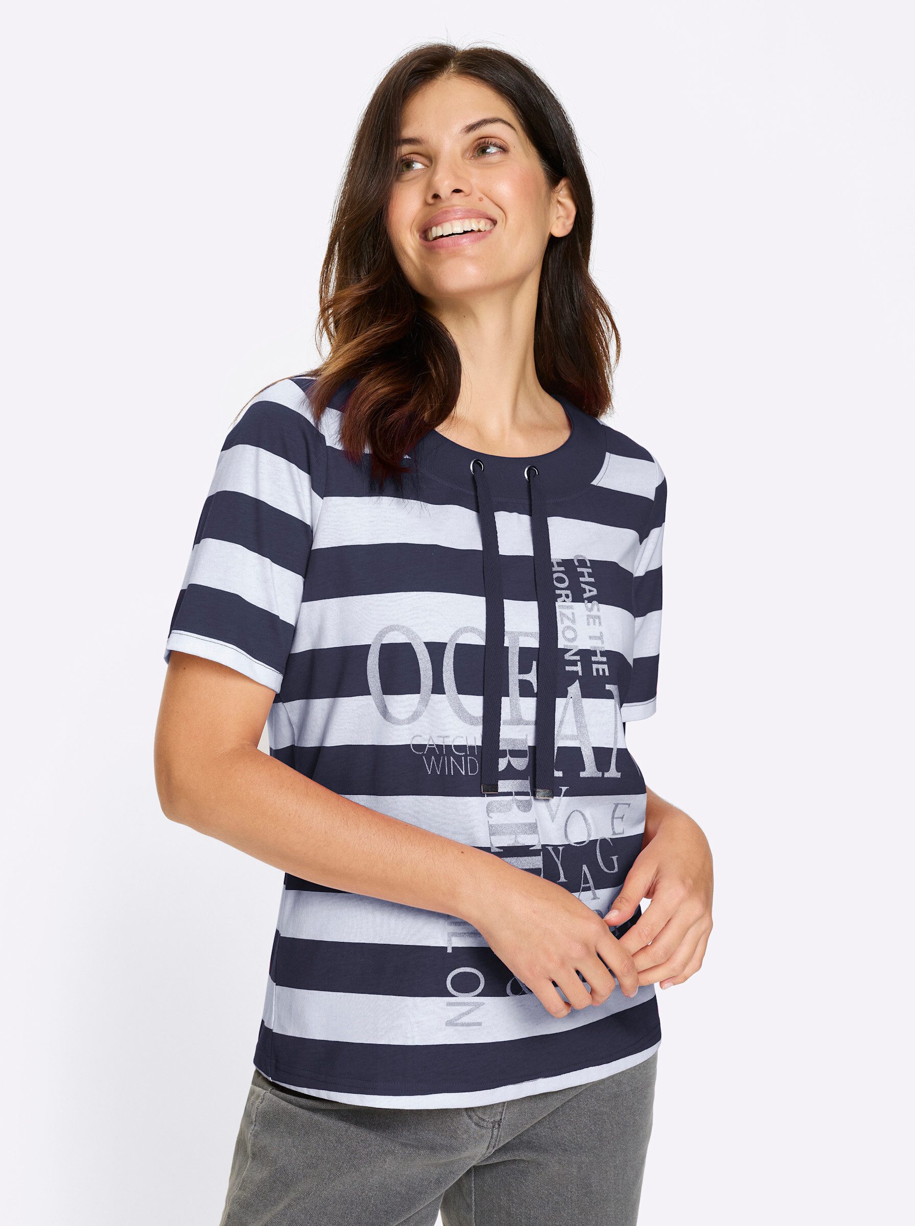 Sieh an! T-Shirt Kurzarmshirt . günstig online kaufen
