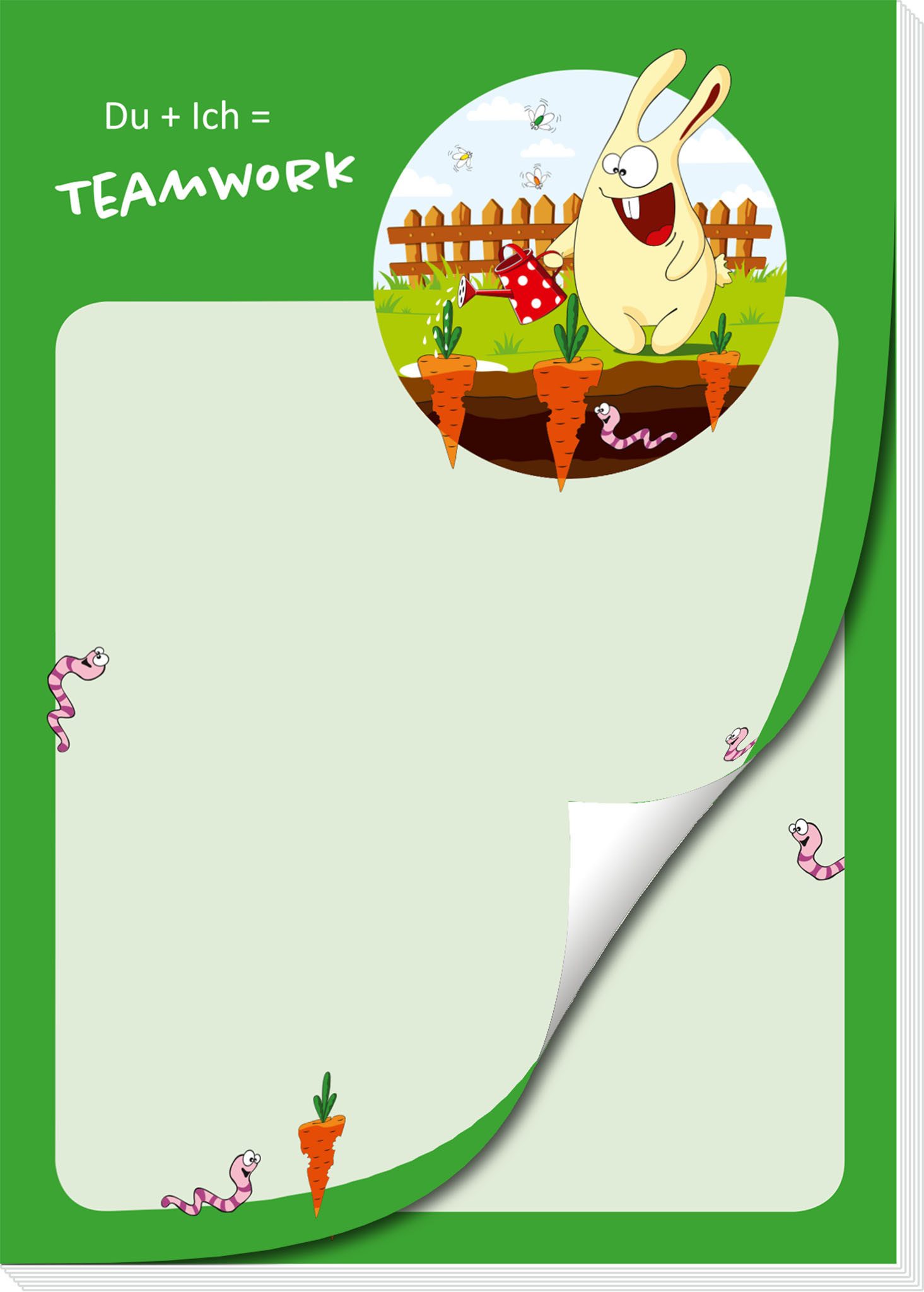 RNK Notizblock RNK Notizblock Teamwork mit Magnet DIN A6 50Bl