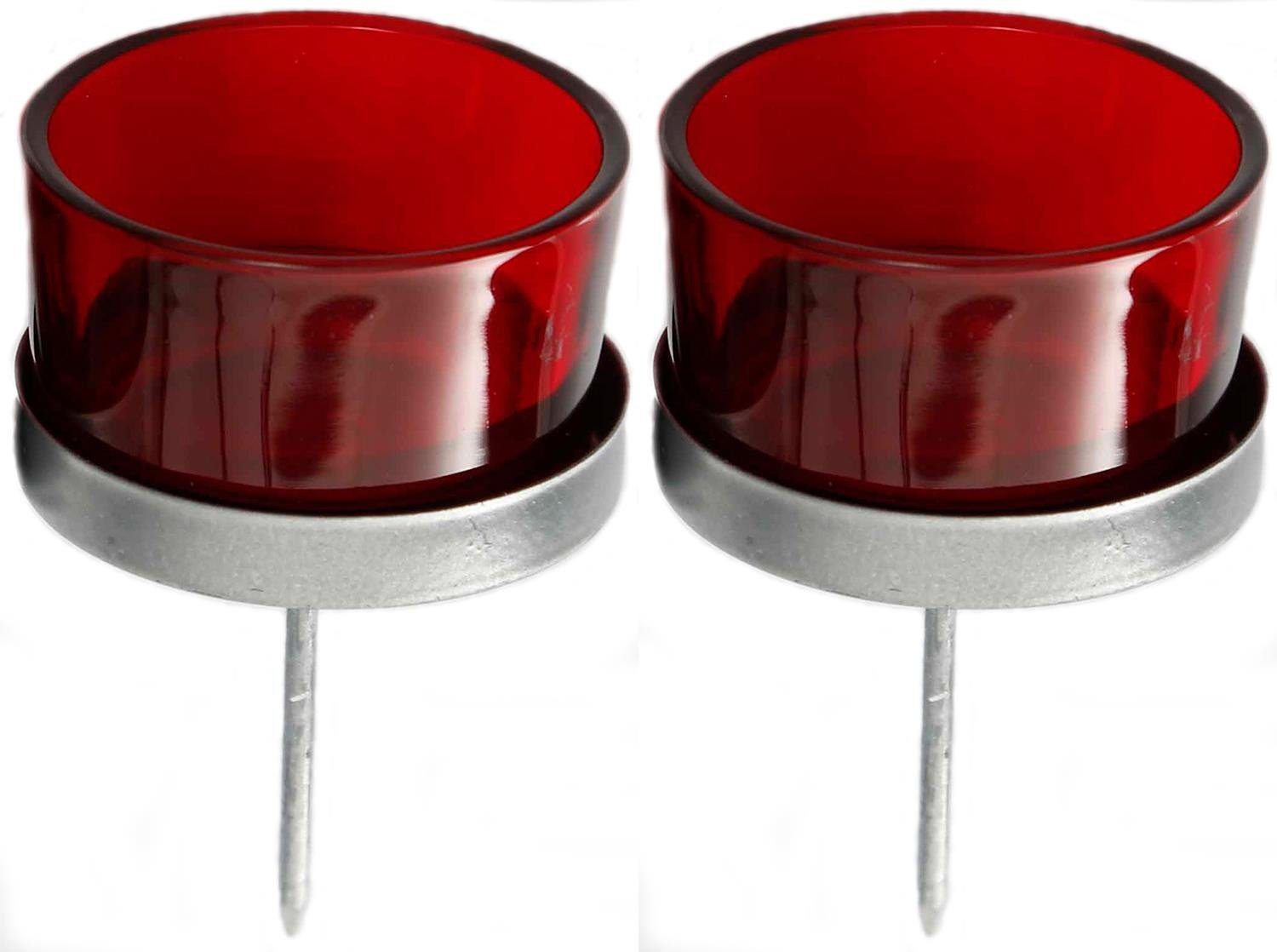 Novaliv Teelichthalter »Teelichthalter« (Spar-Set, 2 St., Lieferumfang: 2x  Teelichtaufsatz für Kerzenleuchter), zum Stecken