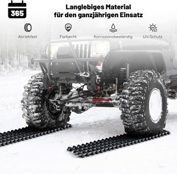 KOMFOTTEU Anfahrhilfe Schneeketten, 21 x 61.5 cm, (Set, 2-St), für SUV, Jeep & Pickup, S/M/L