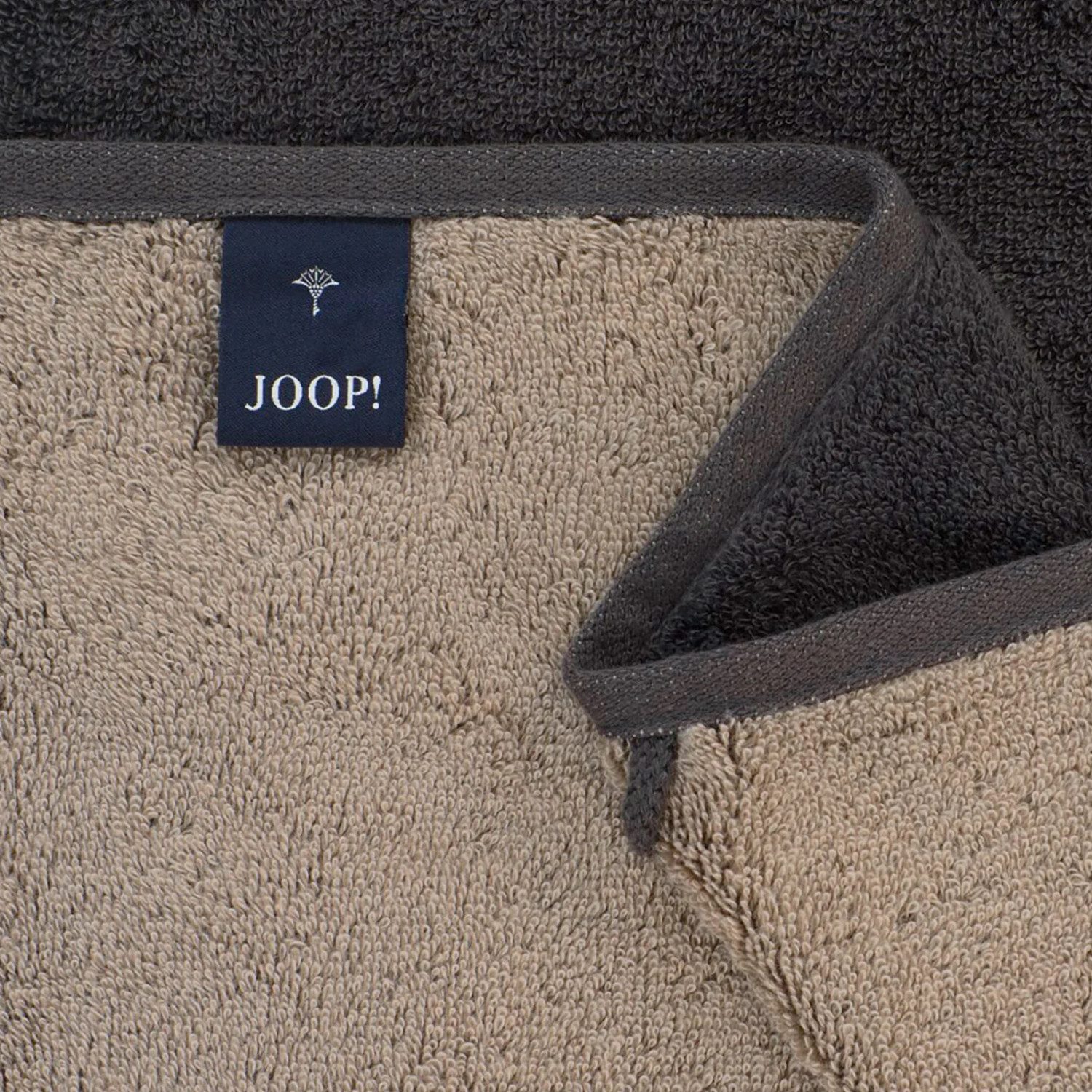 JOOP! Handtuch 2 Stück Joop! Gästetuch Classic 1720-73 schiefer 30x50, Walkfrottier (2-St), Baumwolle