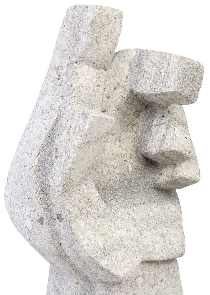 Sandstein - Gartendeko 18 x - Designer Grau H. Skulptur Padrino Hand Casa Deko x Skulptur Accessoires 41 13 cm