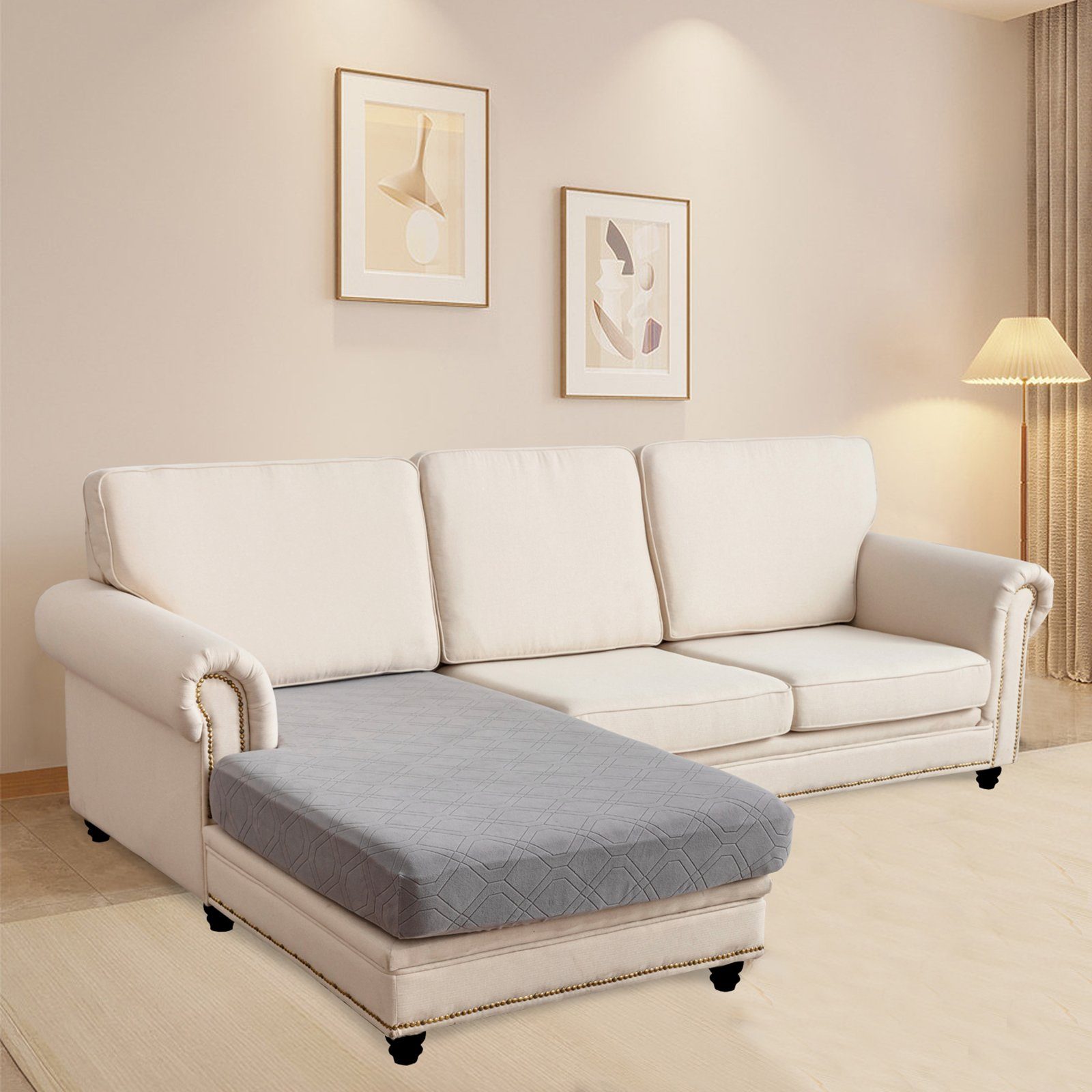 Sunicol Sofabezug L Form, Jacquard Ecksofa günstig online kaufen