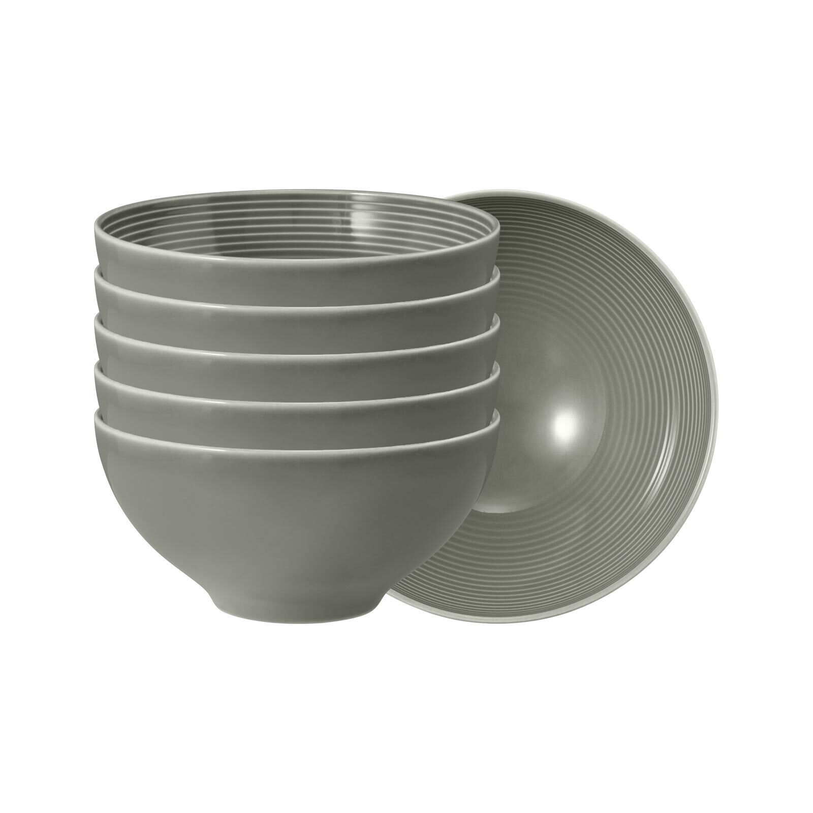Seltmann Weiden Schale Beat Color Glaze Müslischalen ø 15,7 cm 6er Set, Porzellan, (6 Schalen, 6-tlg)