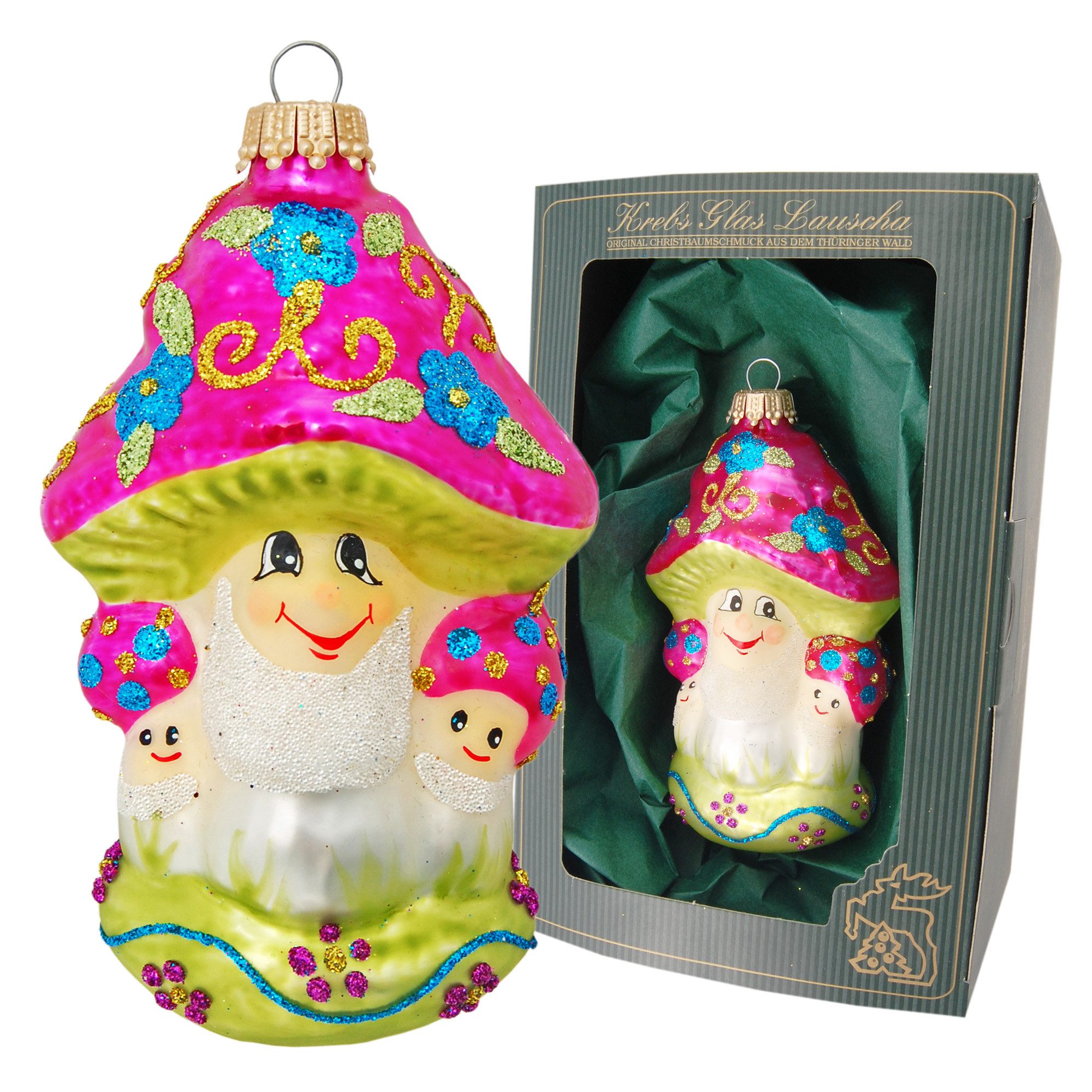 Krebs Glas Lauscha Christbaumschmuck Glasanhänger - verzauberte Gestalten - günstig online kaufen