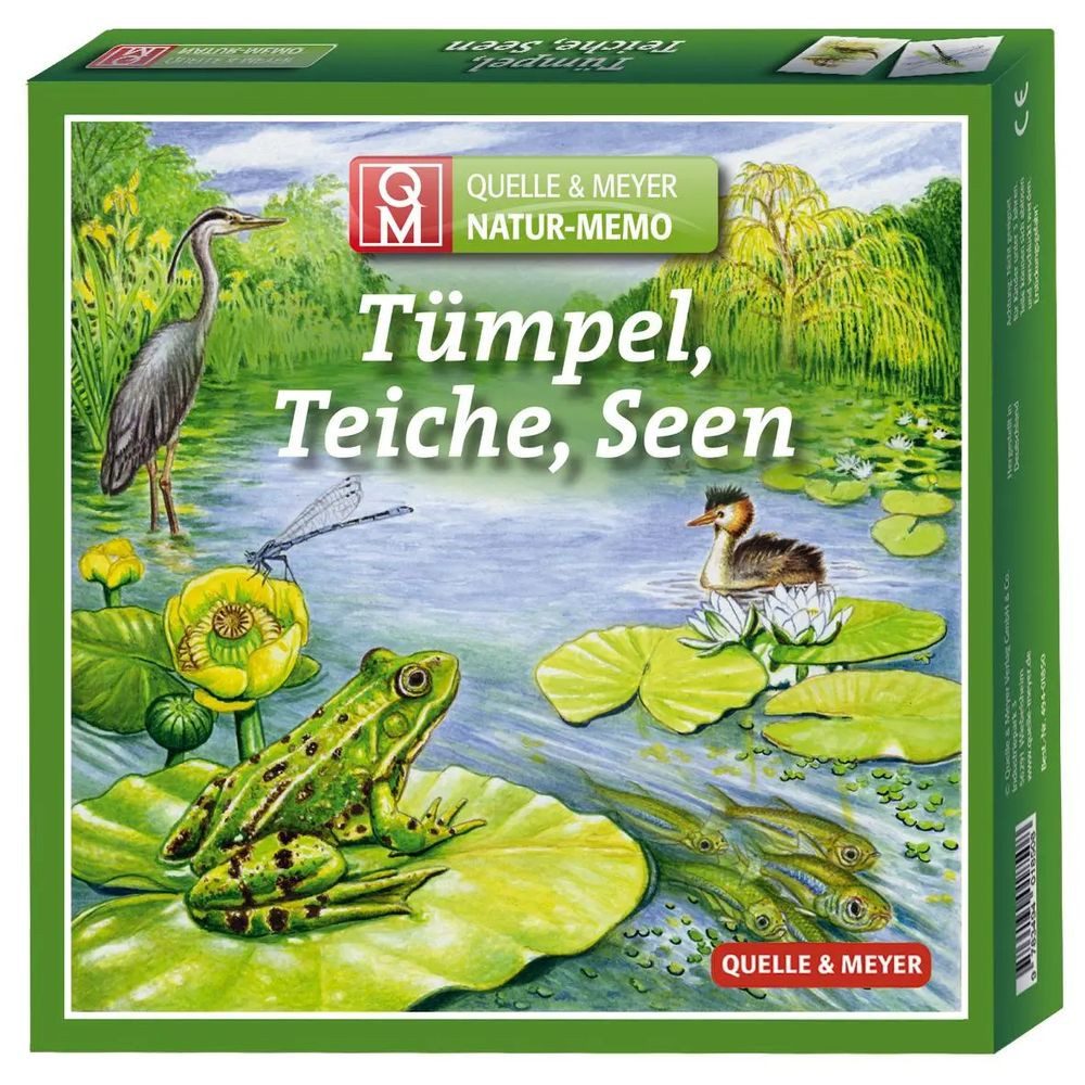 Meyer & Meyer Verlag Spiel Natur-Memo "Tümpel, Teiche, Seen"