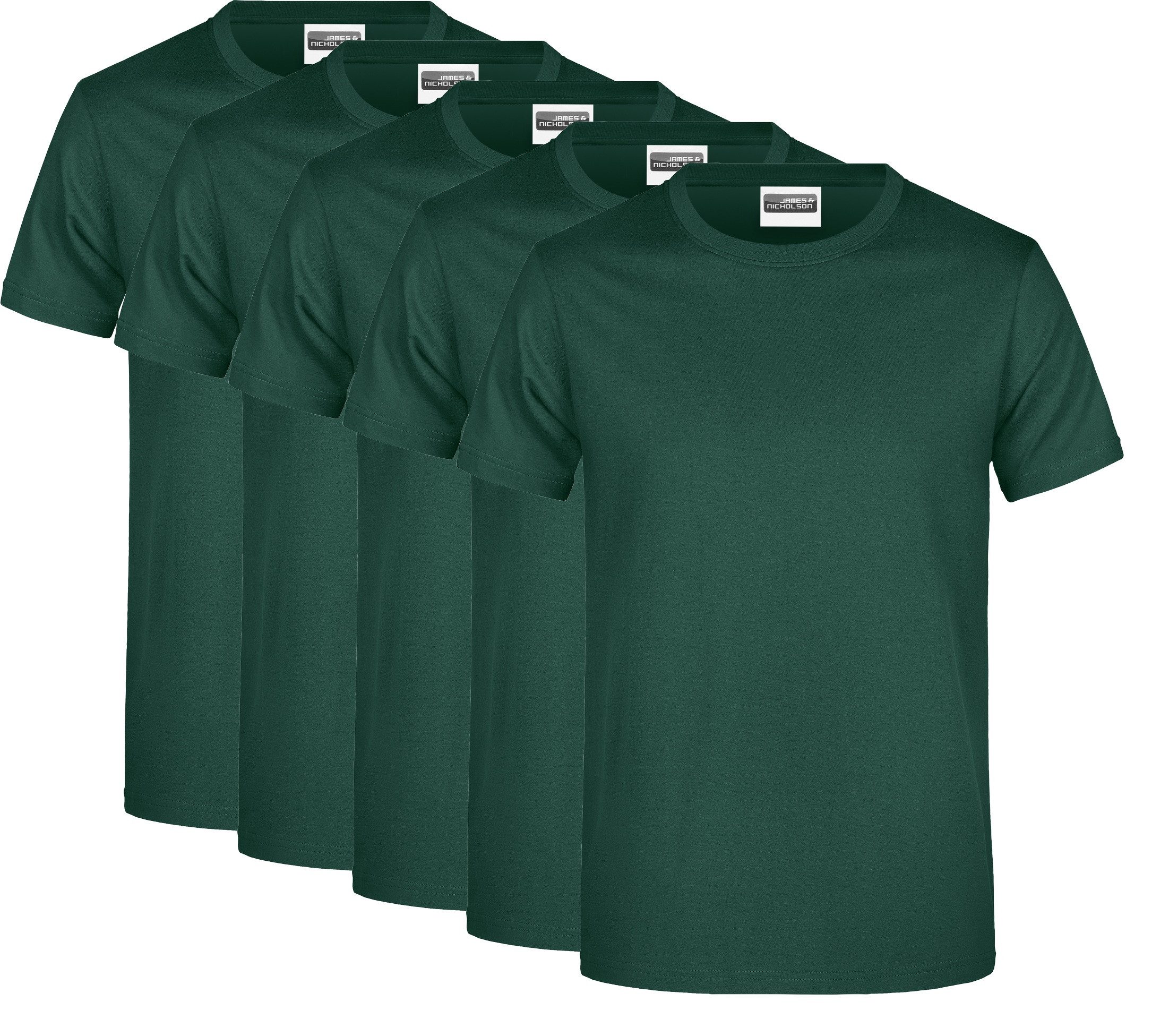 James & Nicholson T-Shirt 5er-Pack Klassisches günstig online kaufen