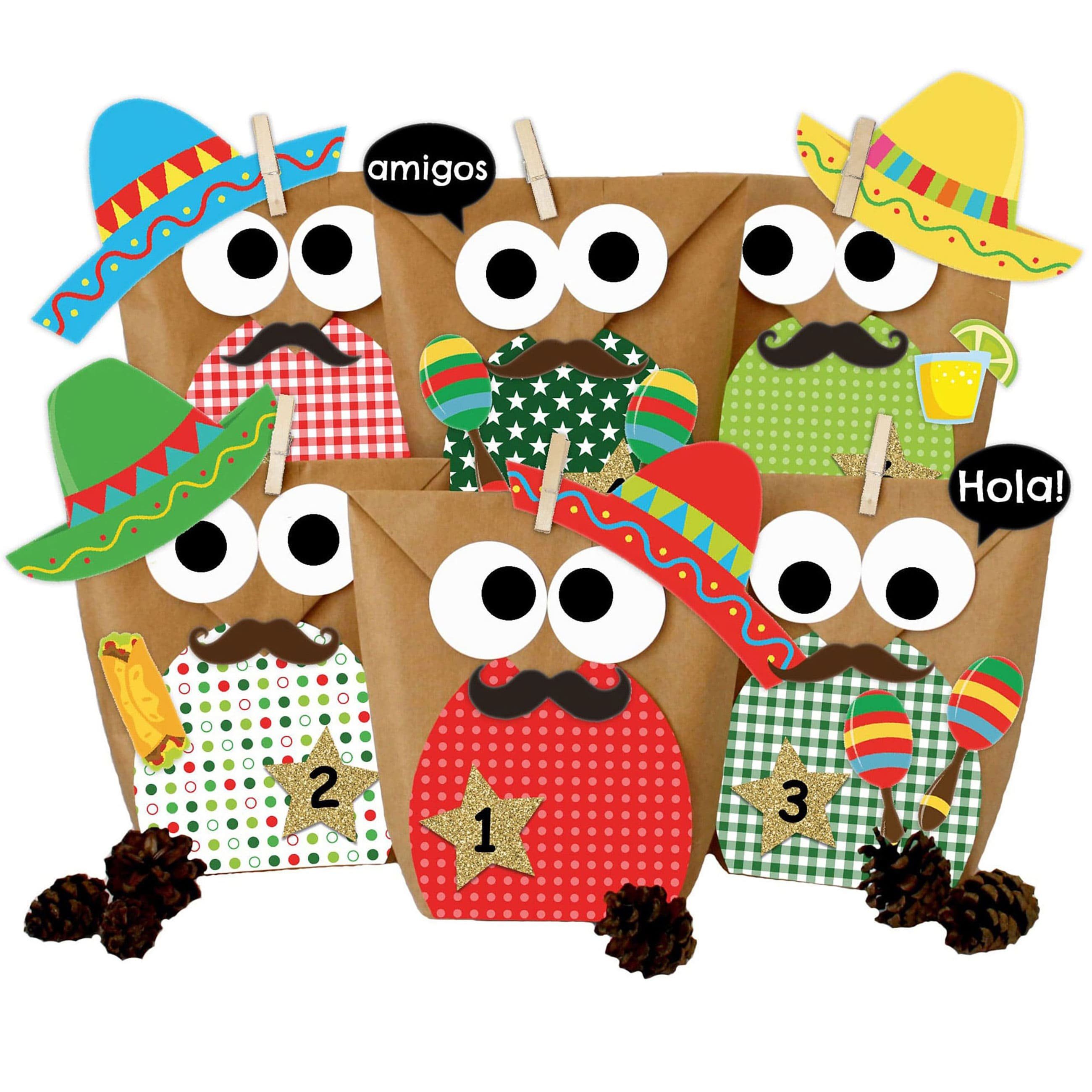 PAPIERDRACHEN Adventskalender DIY Adventskalender - Weihnachtseulen - (24-tlg)
