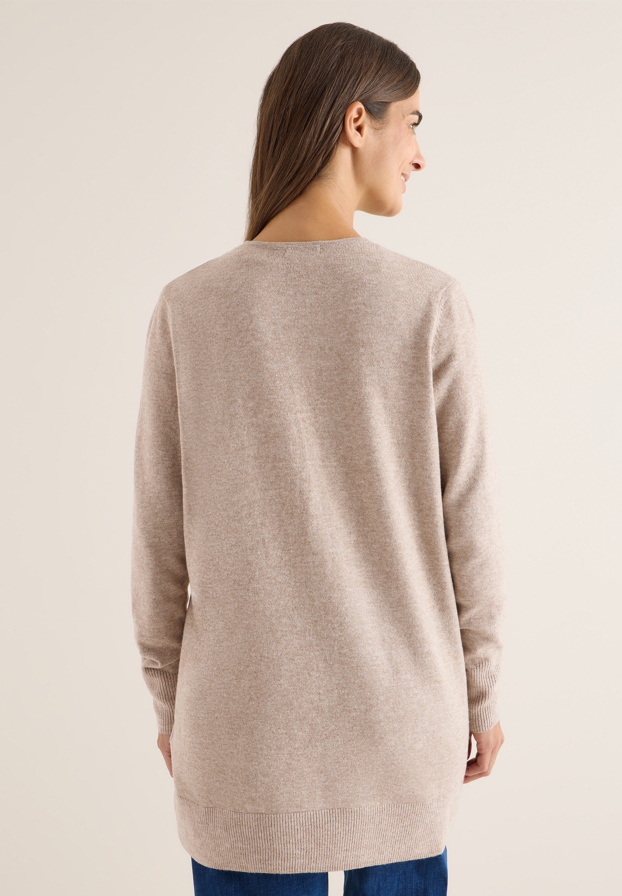 CECIL Longstrickjacke aus softem Materialmix günstig online kaufen