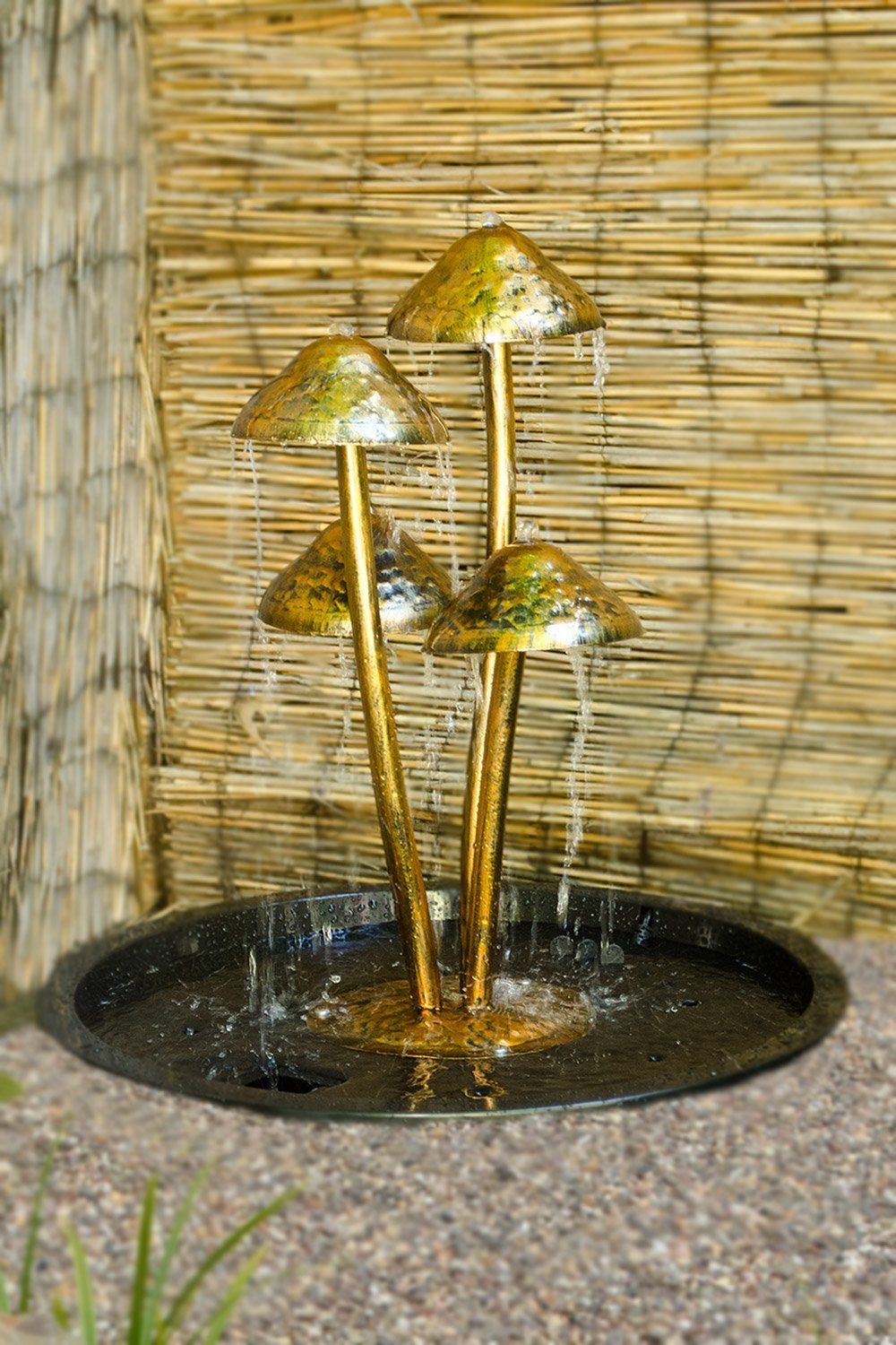 Köhko Gartenbrunnen Köhko Wasserspiel Pilze Springbrunnen Teichbrunnen 22008