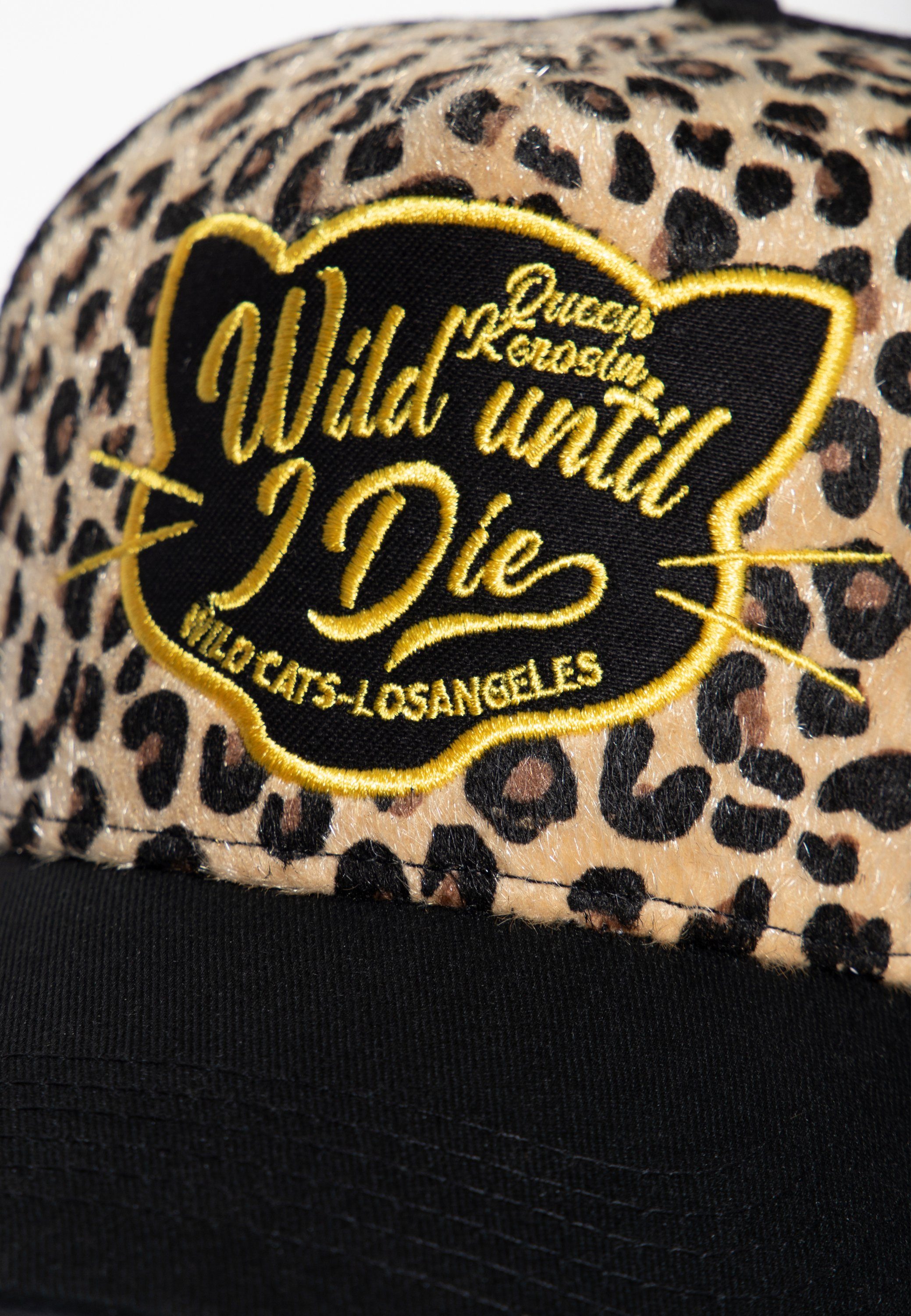 Cap Leopardenoptik QueenKerosin mit Trucker Wildcats