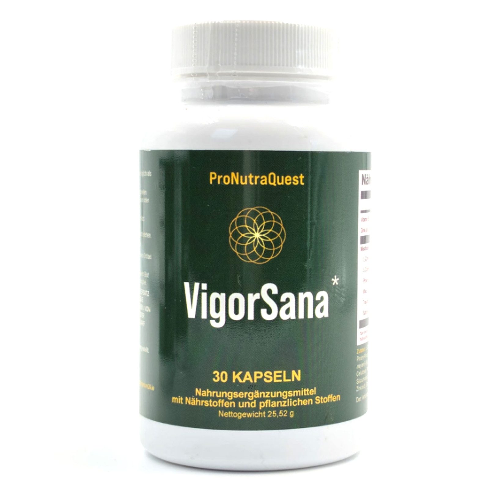 ProNutraQuest VigorSana Kapseln, 25,52 g, Vegan – 100% Natürliche Inhaltsstoffe