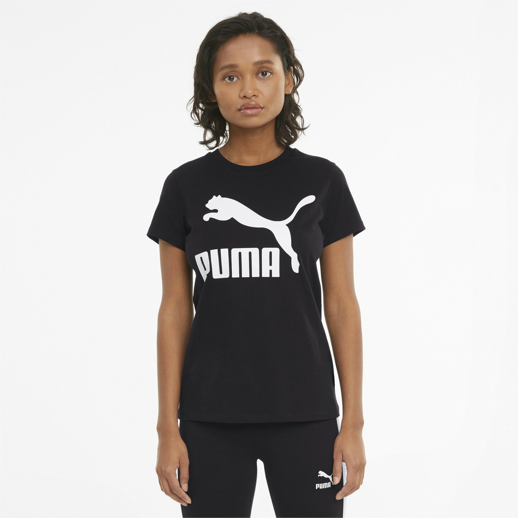 PUMA Black Logo Classics T-Shirt Damen T-Shirt