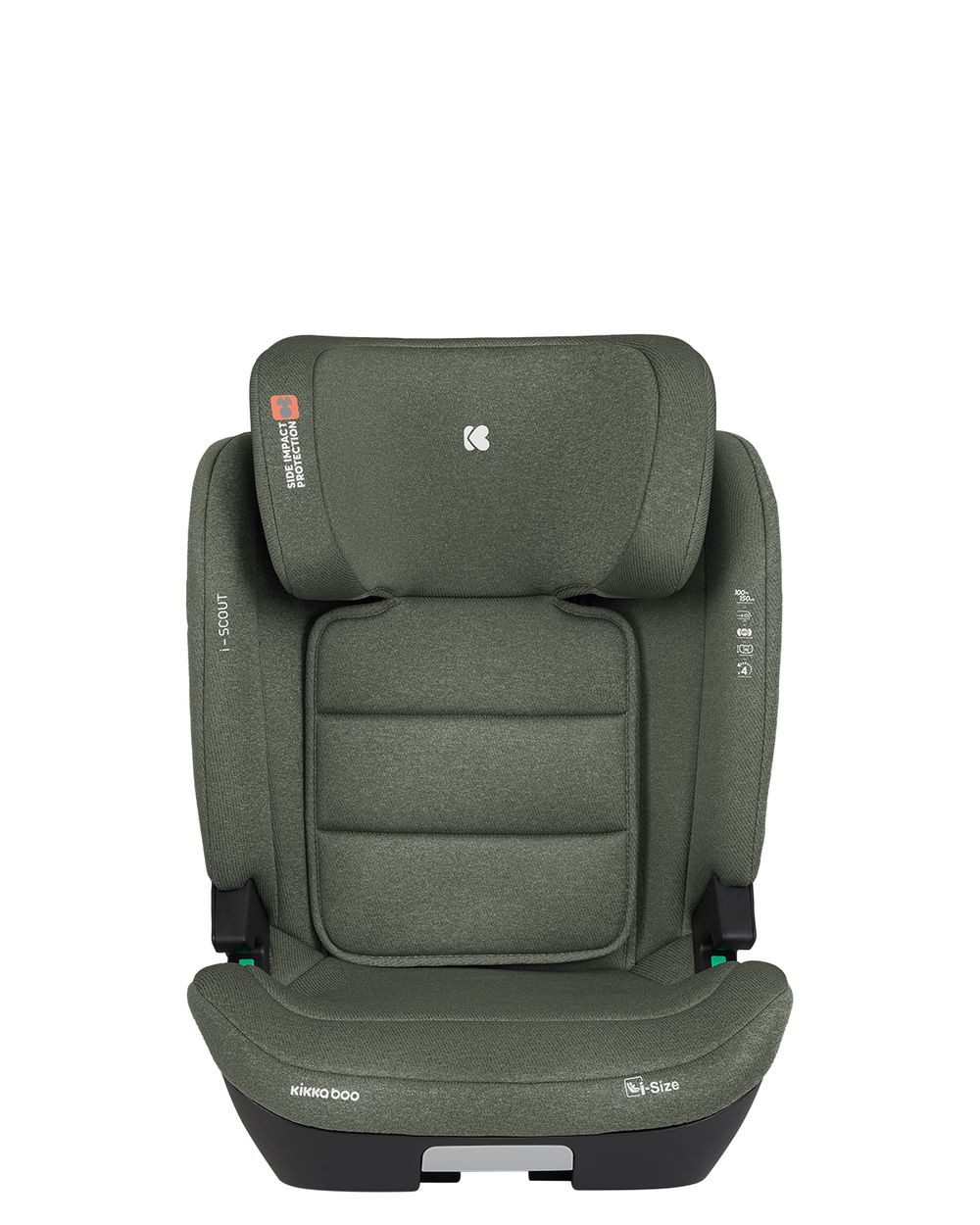 Kikkaboo Kindersitzerhöhung Kindersitz i-Scout i-Size, ab: 4, bis: 12, (100 - 150 cm) Kopfstütze verstellbar Isofix