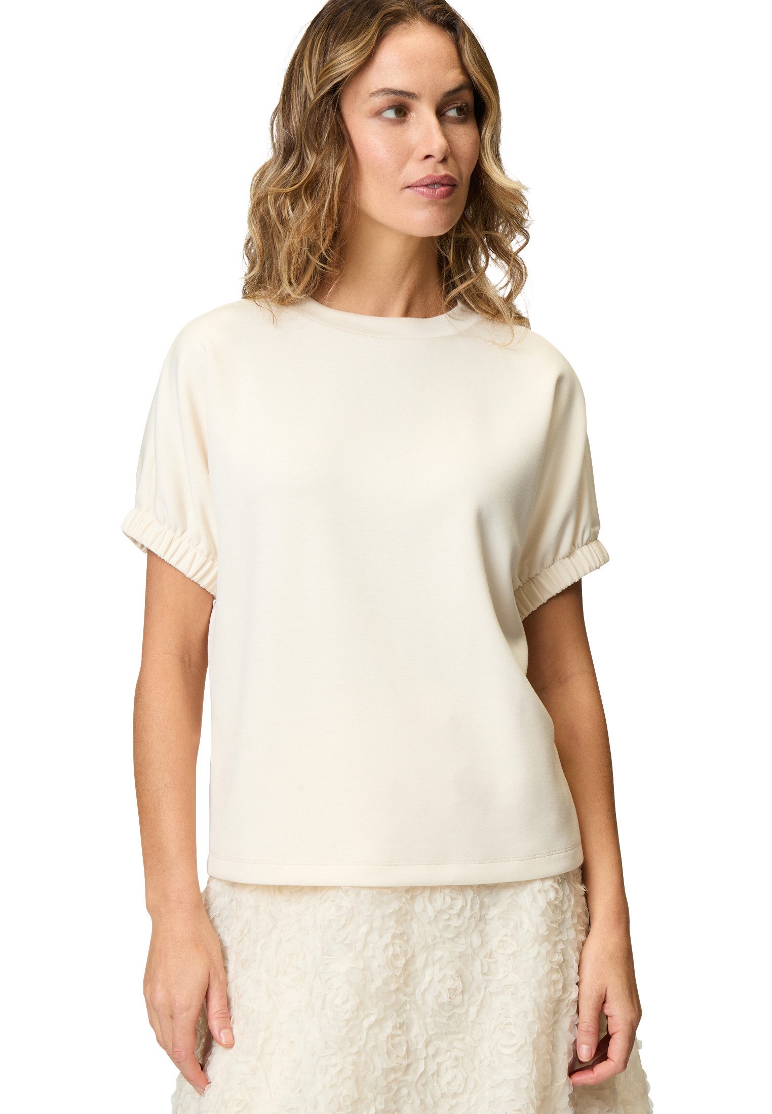 Zero Sweatjacke zero Sweat-T-Shirt mit gerafften günstig online kaufen