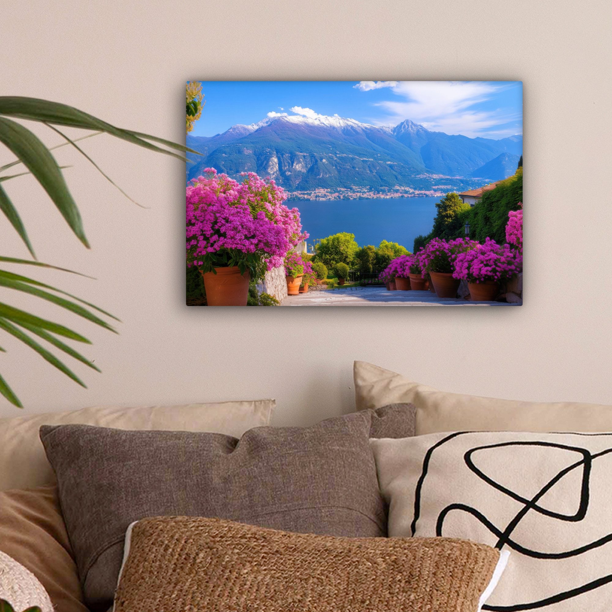 OneMillionCanvasses® Leinwandbild Comer See - Italien - Landschaft, Fotodru günstig online kaufen